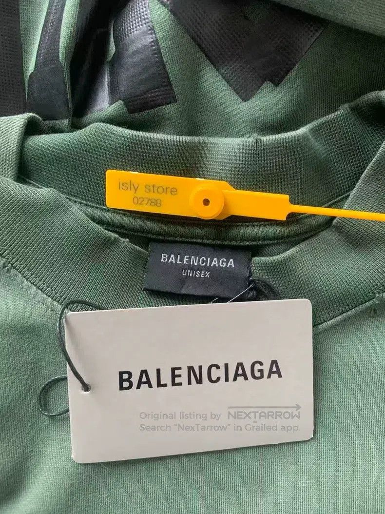 Balenciaga Balenciaga Letter Logo Printed Jersey Knit Round Neck Shor Size US XS / EU 42 / 0 - 4 Thumbnail