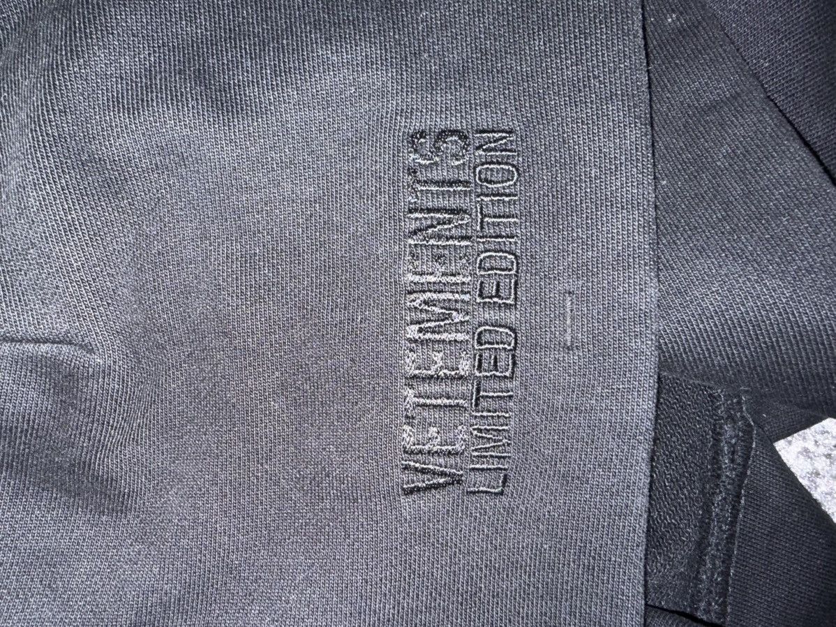 Vetements Vetements Black Embroidered Hoodie Size US S / EU 44-46 / 1 - 3 Thumbnail