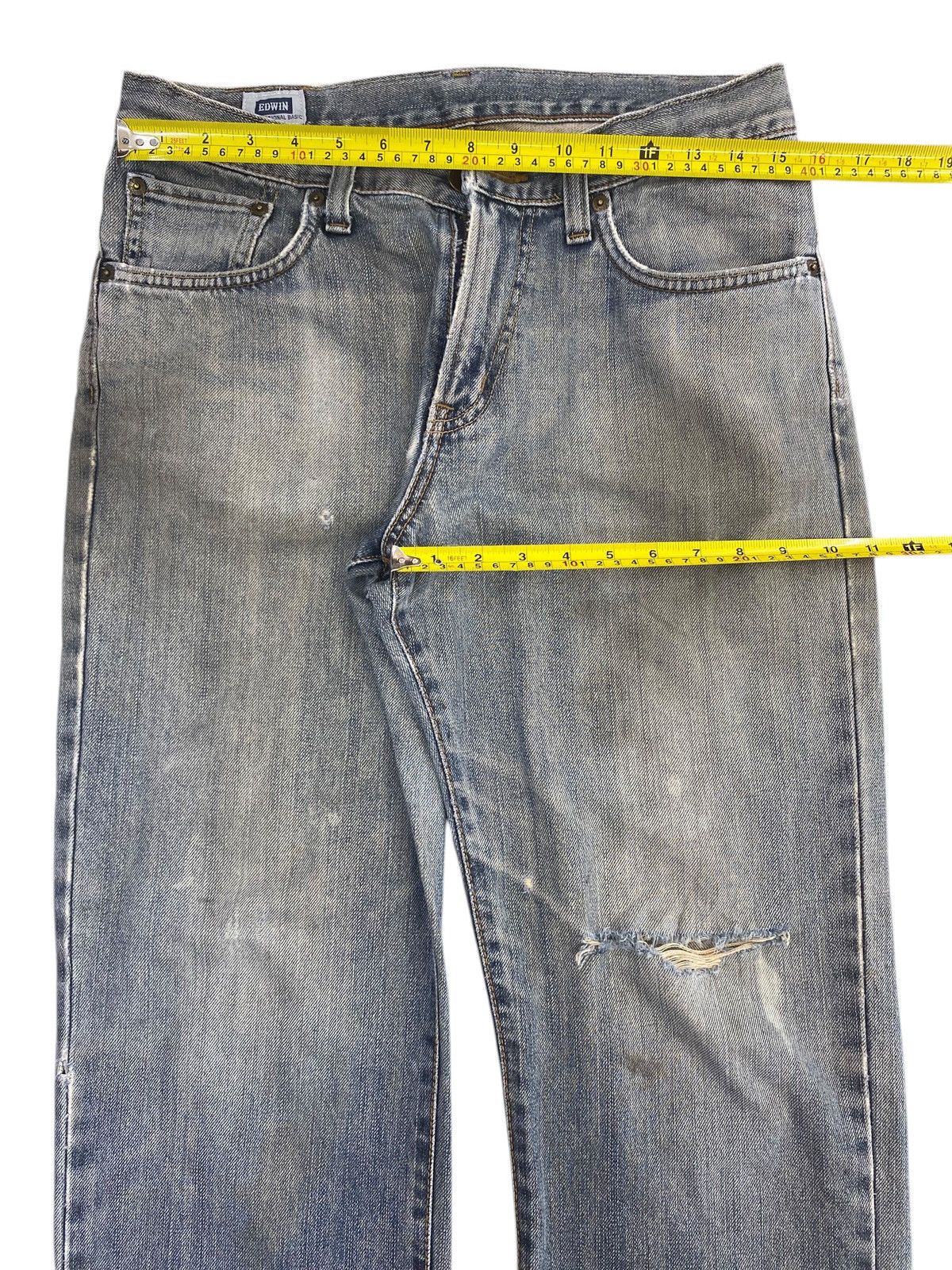 Edwin Vintage Edwin Faded Wash Ripped Style Loose Jeans Size US 31 - 5 Thumbnail
