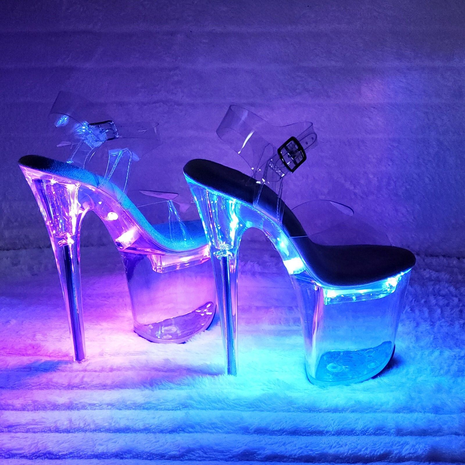 Flashdance Multi Color 12 Function Flashdance Clear Platform