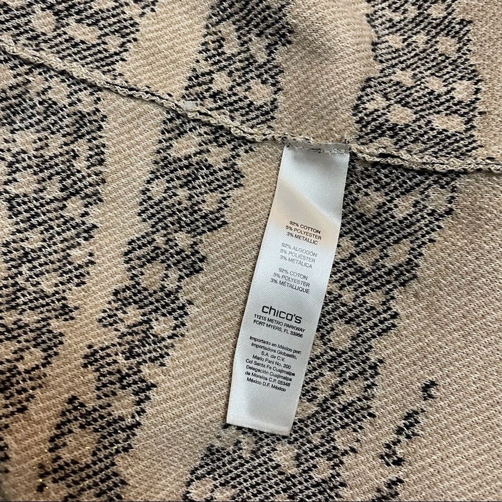 Chicos Chico's Analise Tribal Jacquard Cardigan Size 0 US S Size S / US 4 / IT 40 - 8 Thumbnail
