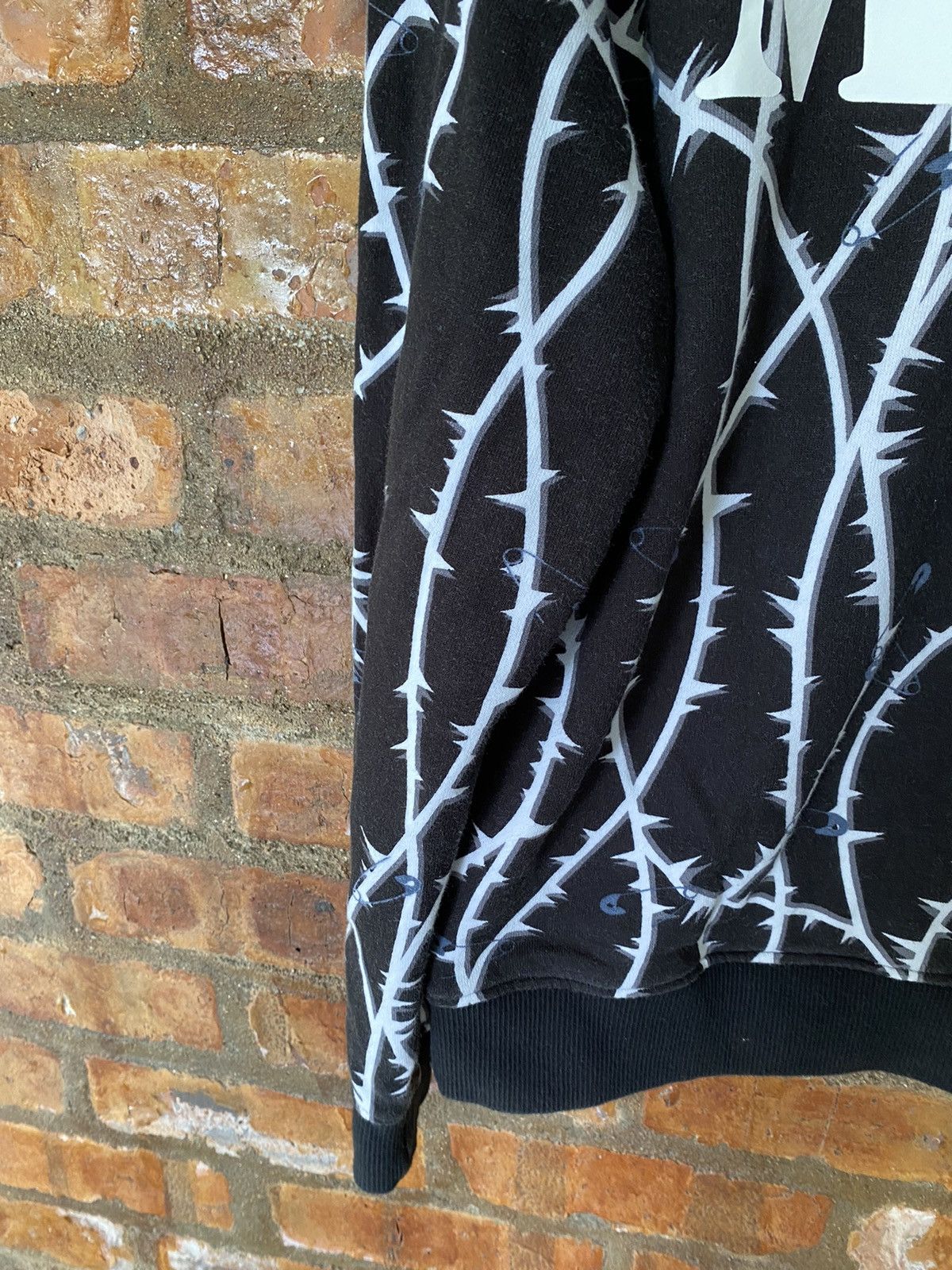 Japanese Brand 2000s MILK BOY Anarchy barbed wire safety pin punk varsity Size US M / EU 48-50 / 2 - 15 Thumbnail