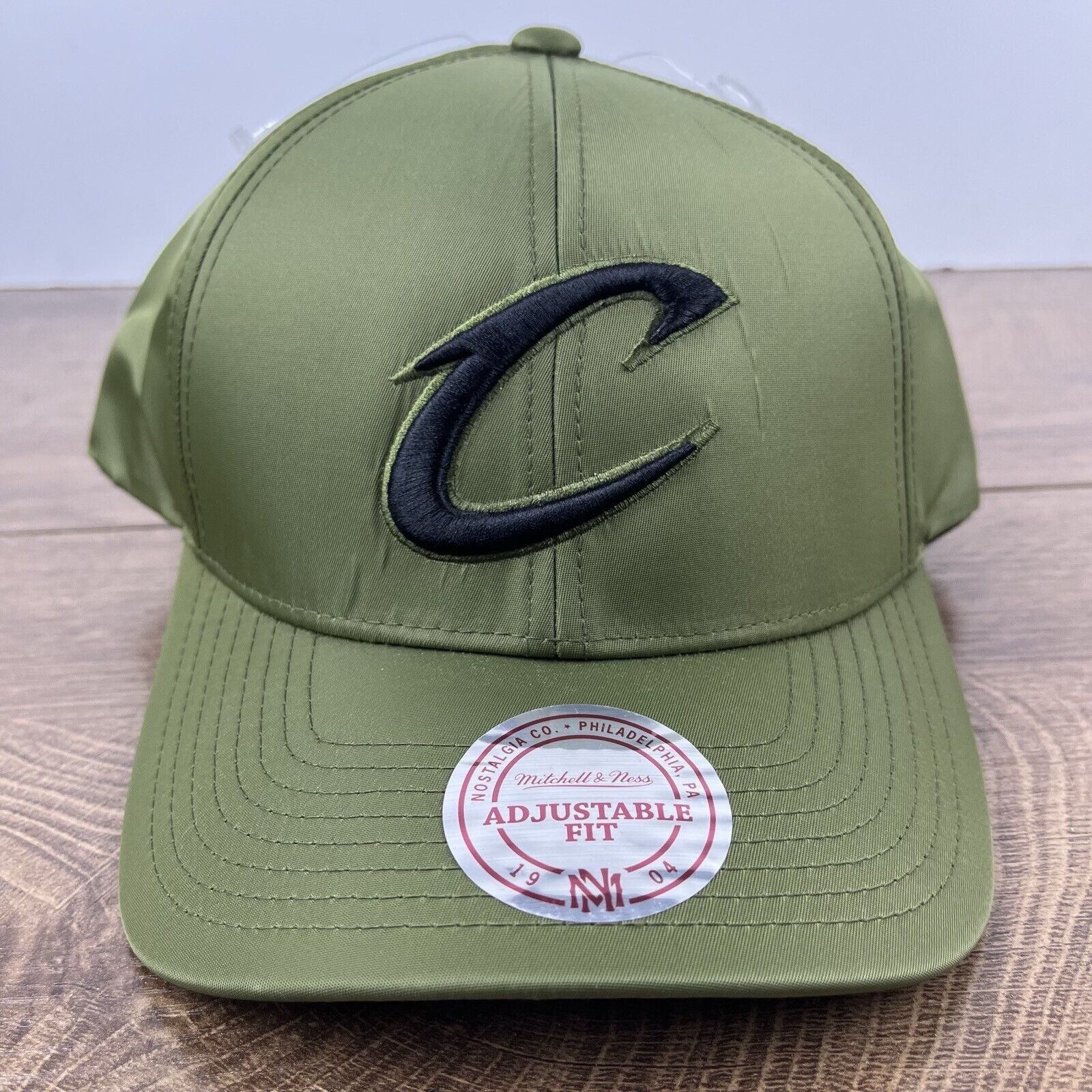 Mitchell & Ness Cleveland Cavaliers Snapback Hat Green Adjustable Green Mitc Size ONE SIZE - 4 Thumbnail