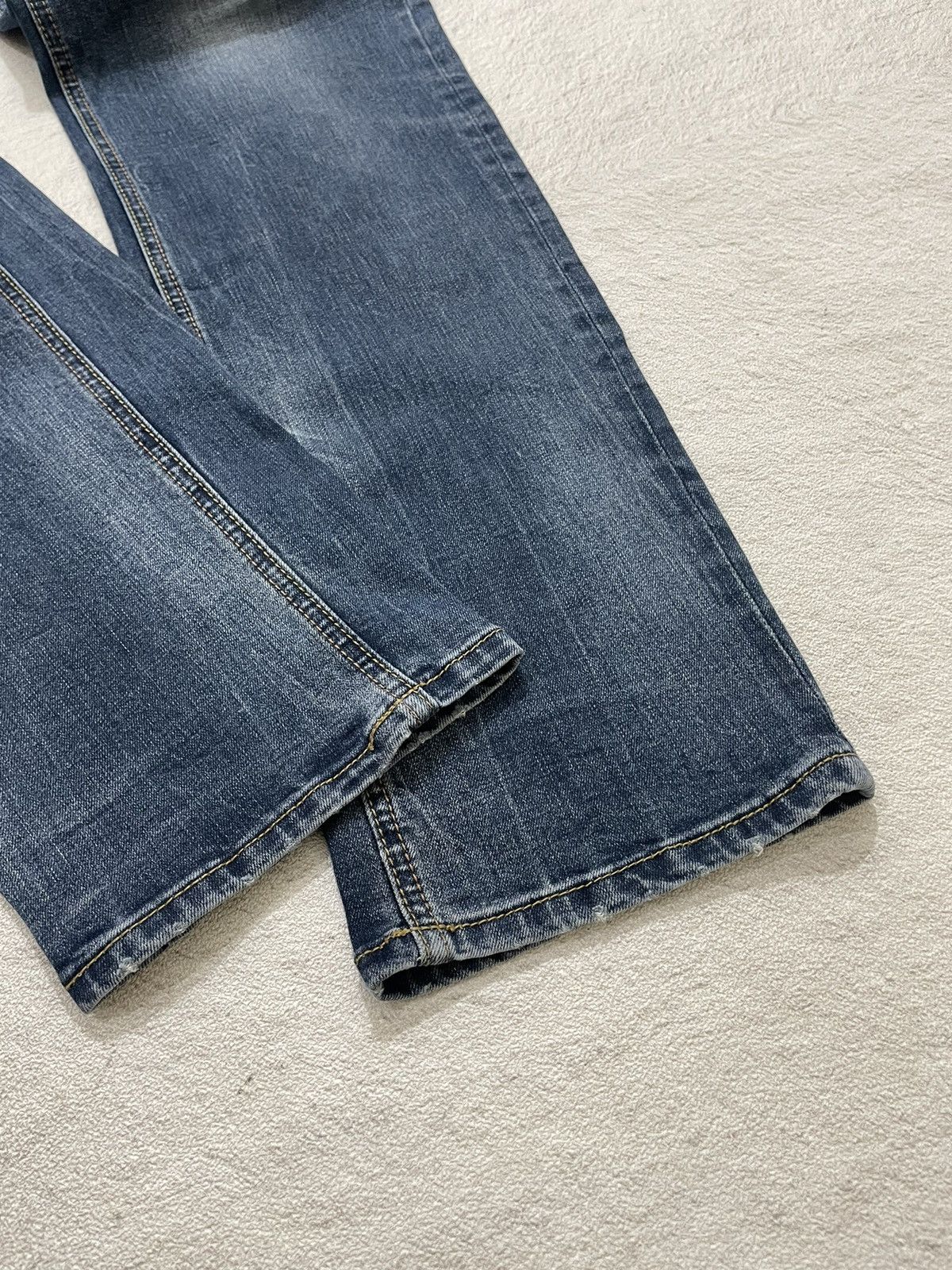 Japanese Brand 2000s Buckaro Washed Blue Denim Size US 34 / EU 50 - 5 Thumbnail