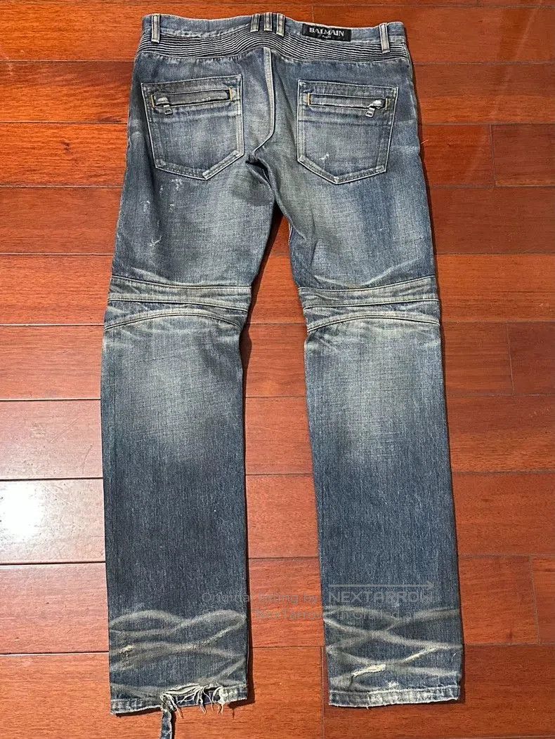 Balmain balmain 2015aw distressed denim pants. Size US 33 - 2 Thumbnail