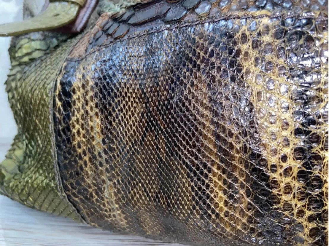Prada RARE AW’09 Prada Milano Pitone+crocodile Patch leather bag Size ONE SIZE - 7 Thumbnail