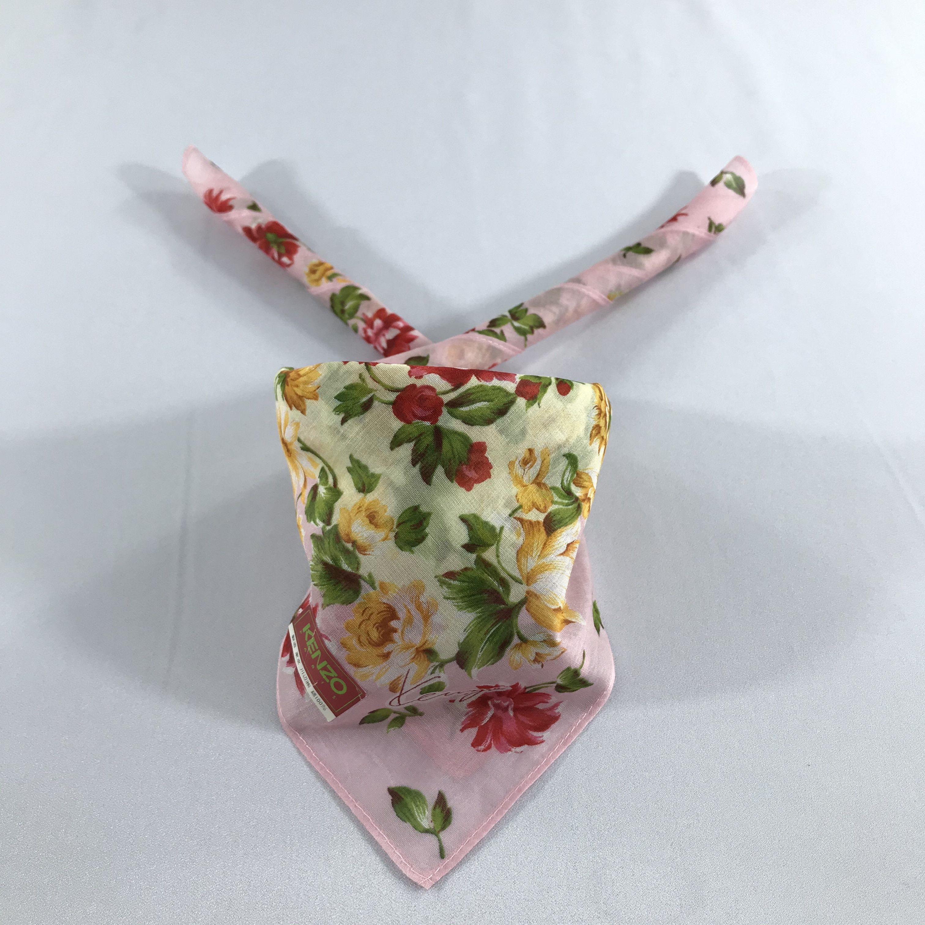 Kenzo Kenzo Floral Handkerchief Neckerchief Bandana H965 Size ONE SIZE - 1 Thumbnail