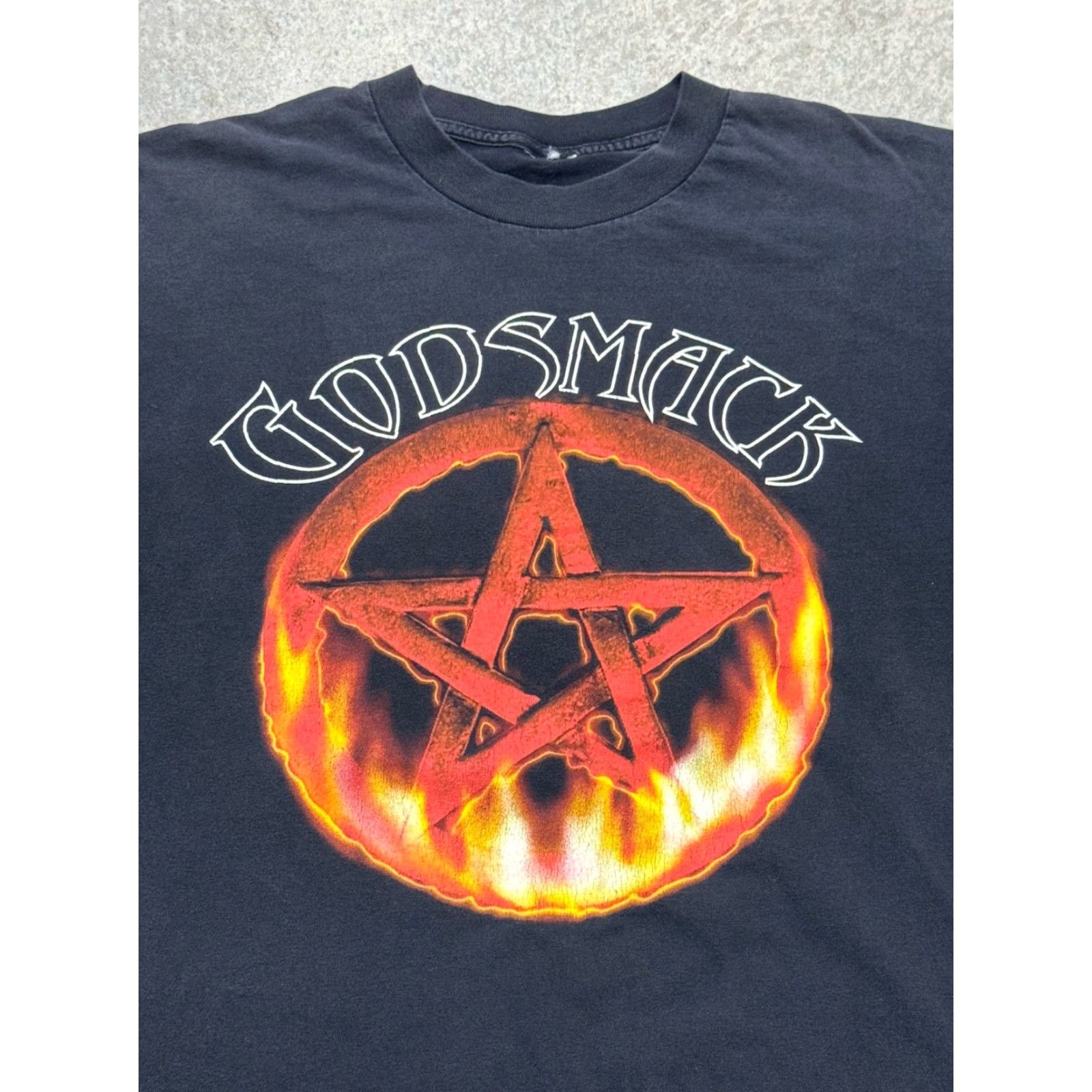 VINTAGE GodsMACK 1999 US Tour Concert Long Sleeve T Shirt Mens XL Black