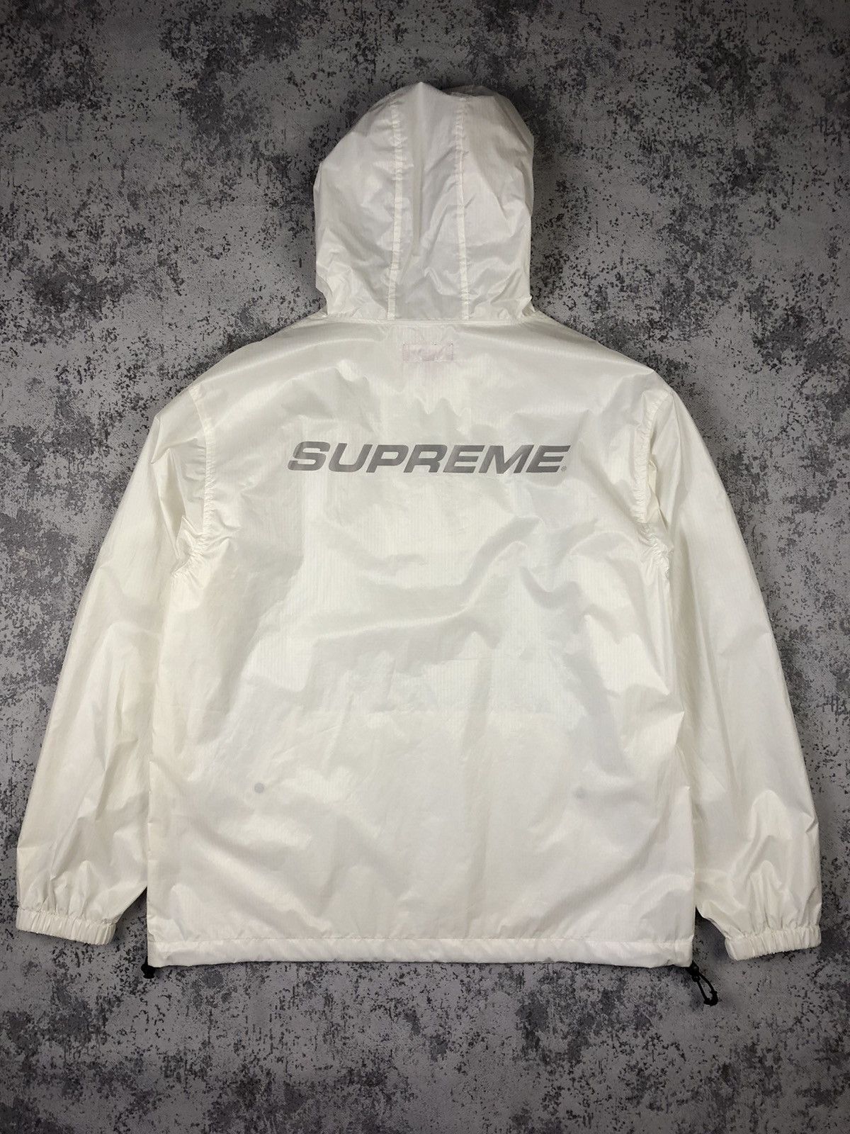 Supreme Supreme Heavy Nylon Anorak Reflective Big Logo | Grailed