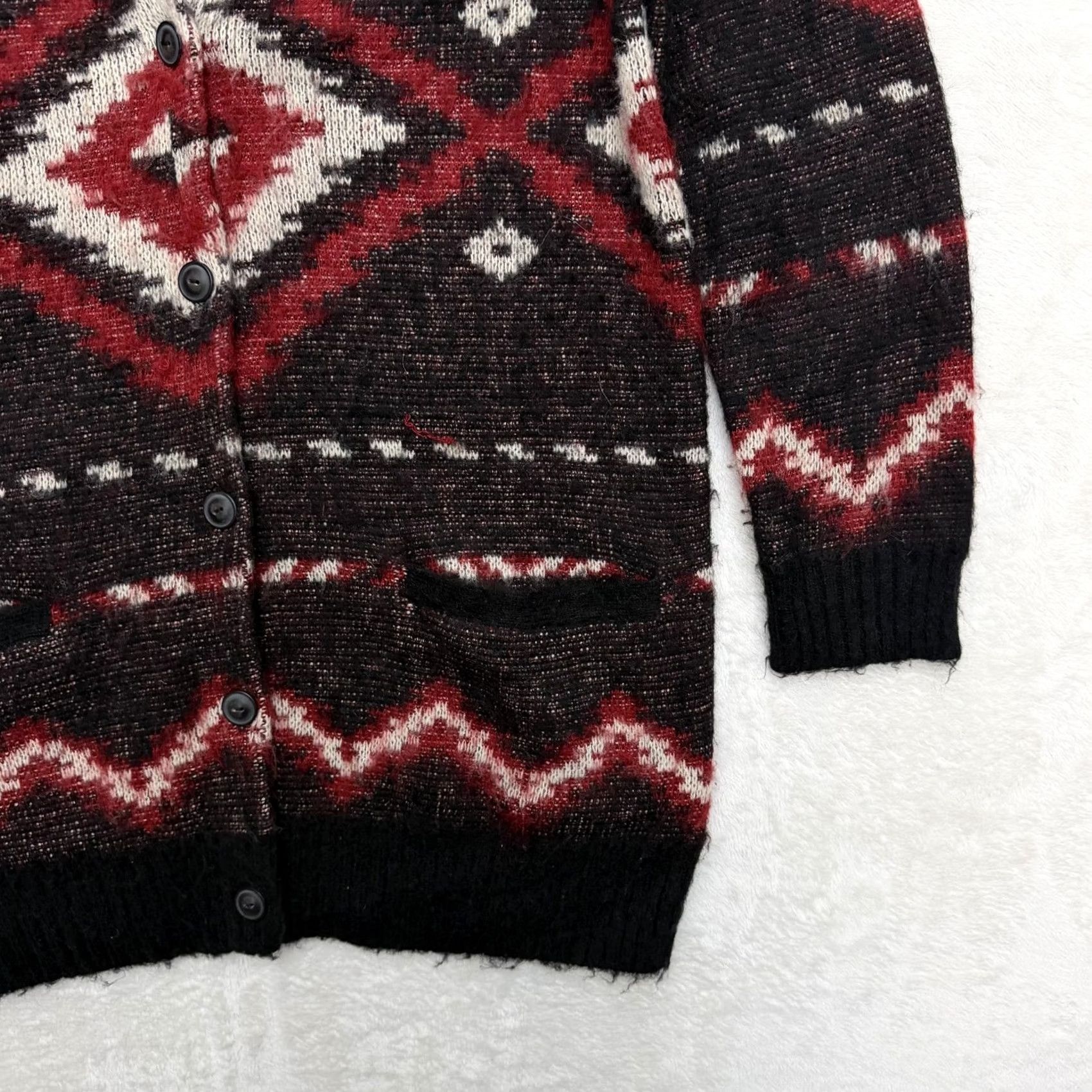 Vintage VINTAGE? No. Denim & Supply Ralph Lauren Cardigan Sweater Womens Large Black Aztec Western (adjusted to fit rules) Size L / US 10 / IT 46 - 4 Thumbnail