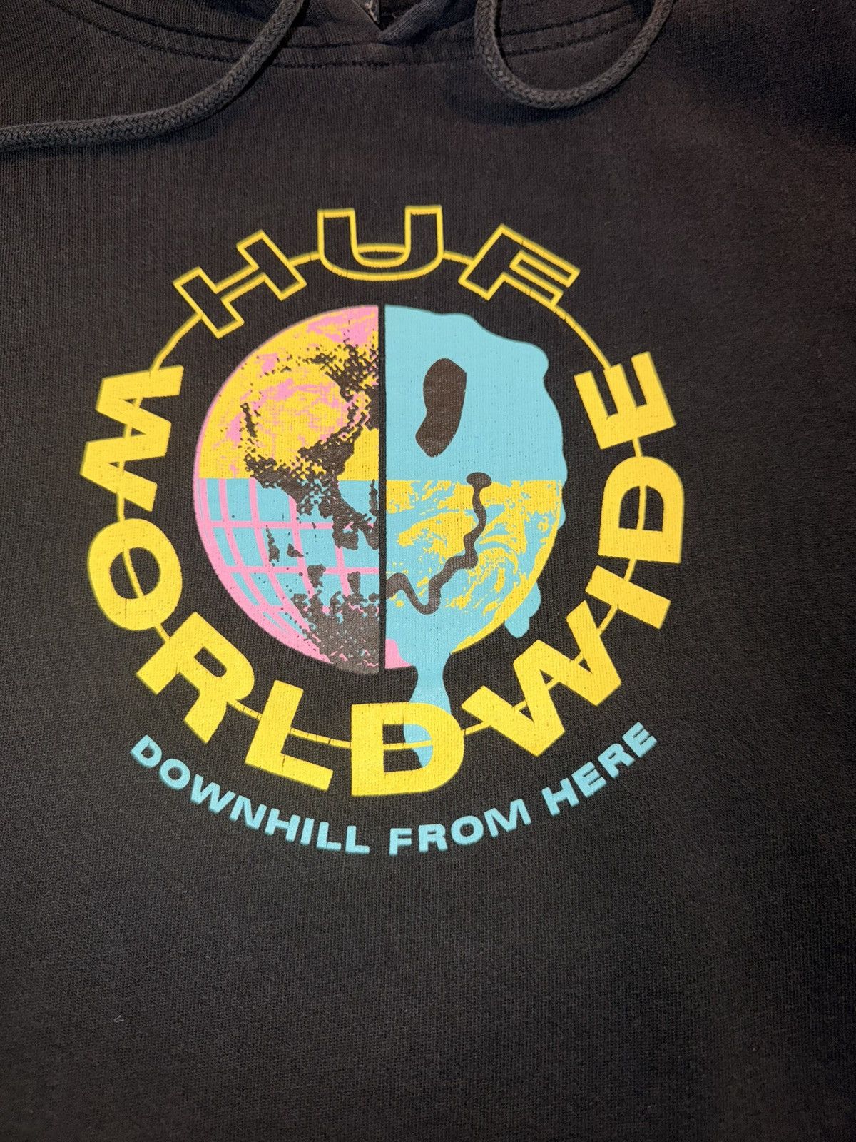 Huf Y2K Huf Worldwide Downhill From Here Hoodie Size US XL / EU 56 / 4 - 2 Thumbnail