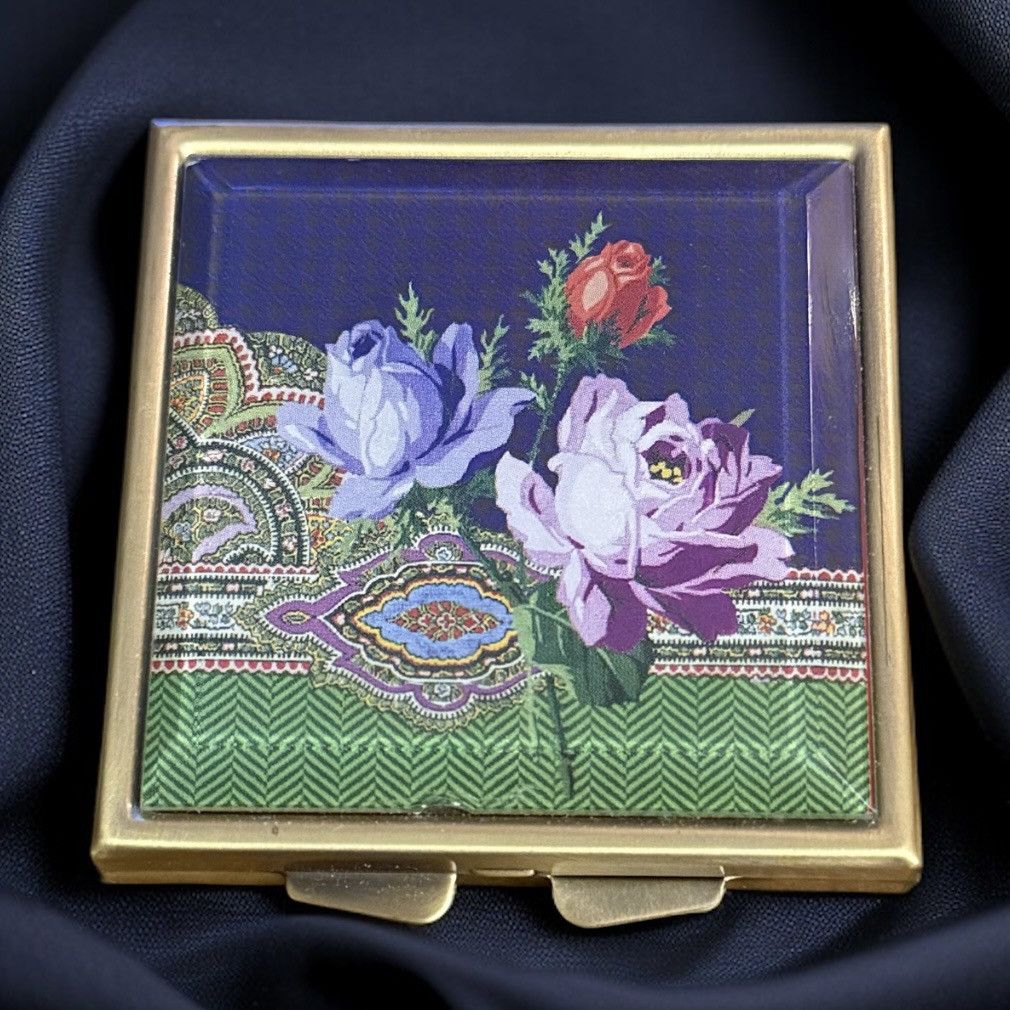 Other Fringe Studio square floral compact mirror Size ONE SIZE - 1 Thumbnail