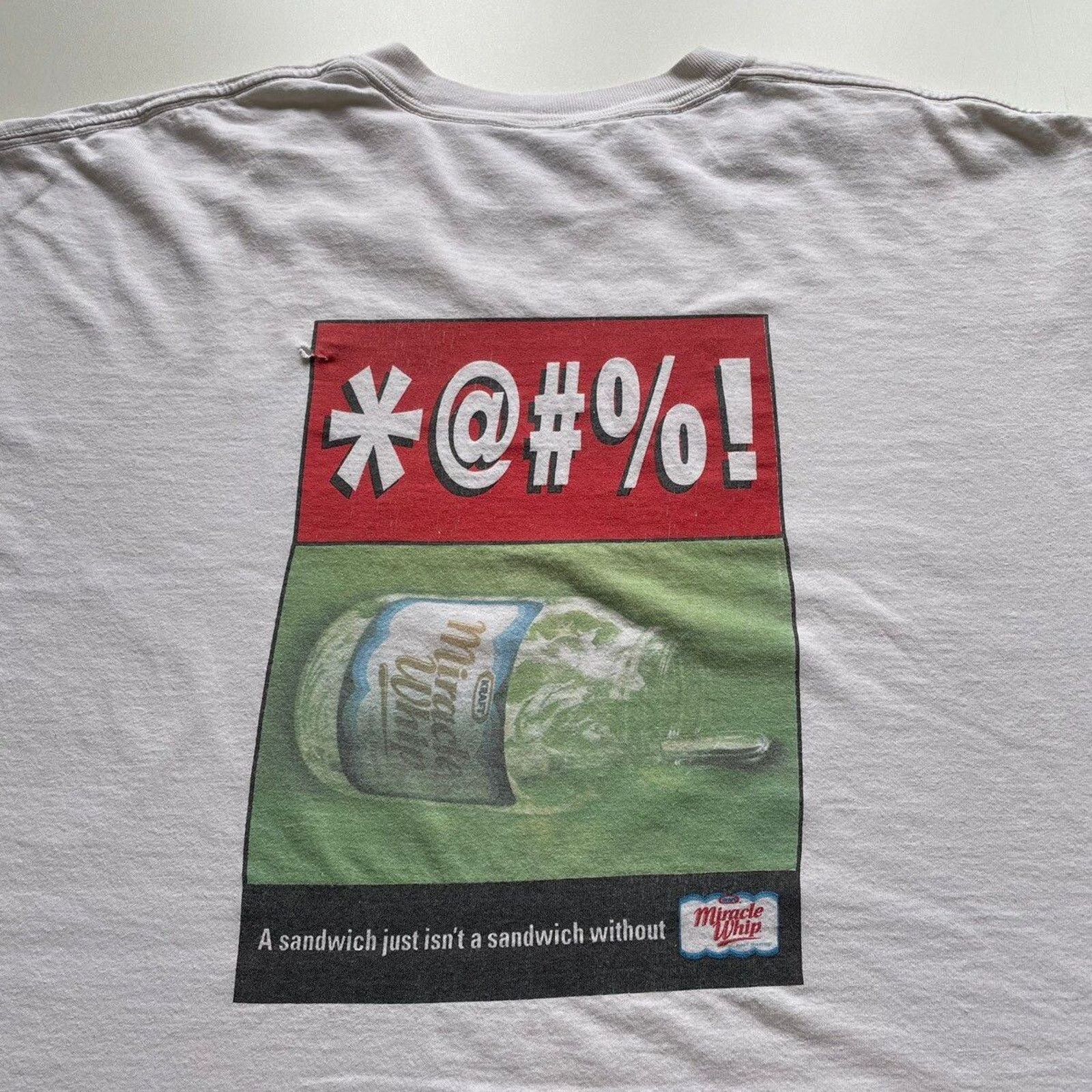 Delta Vintage 90s Miracle Whip Mayonnaise Promo Graphic T Shirt XL Size US XL / EU 56 / 4 - 2 Thumbnail