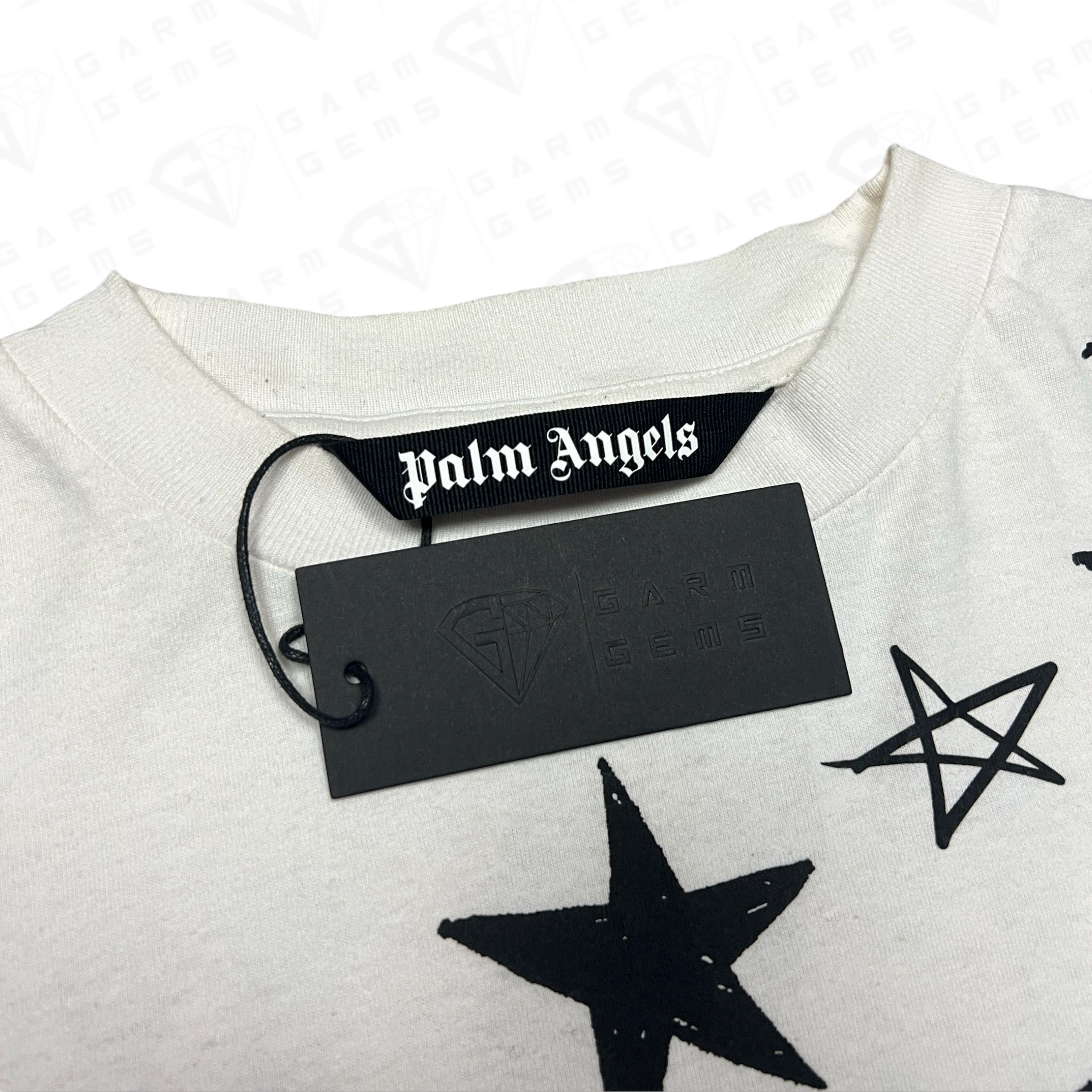 Palm Angels Palm Angels Stars Logo Oversized T-Shirt Size US L / EU 52-54 / 3 - 6 Thumbnail