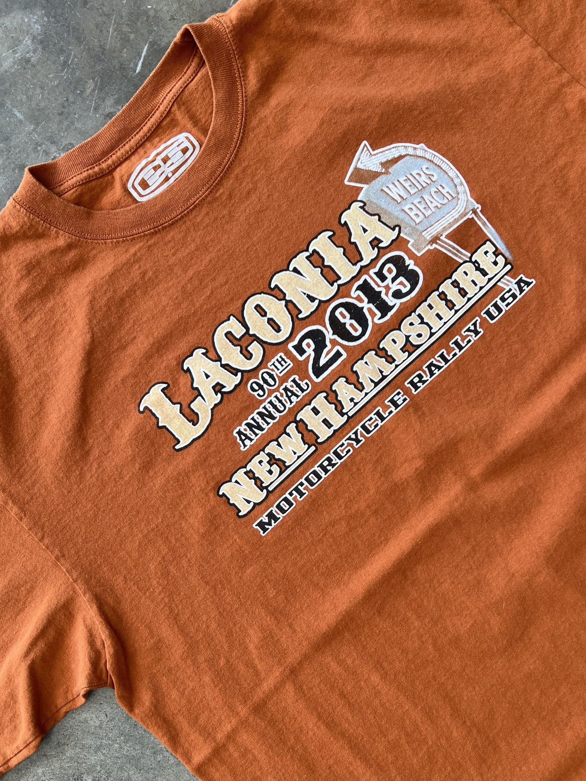 Harley Davidson × Vintage Motorcycle Rally Laconia New Hampshire Tee Large Size US L / EU 52-54 / 3 - 4 Thumbnail