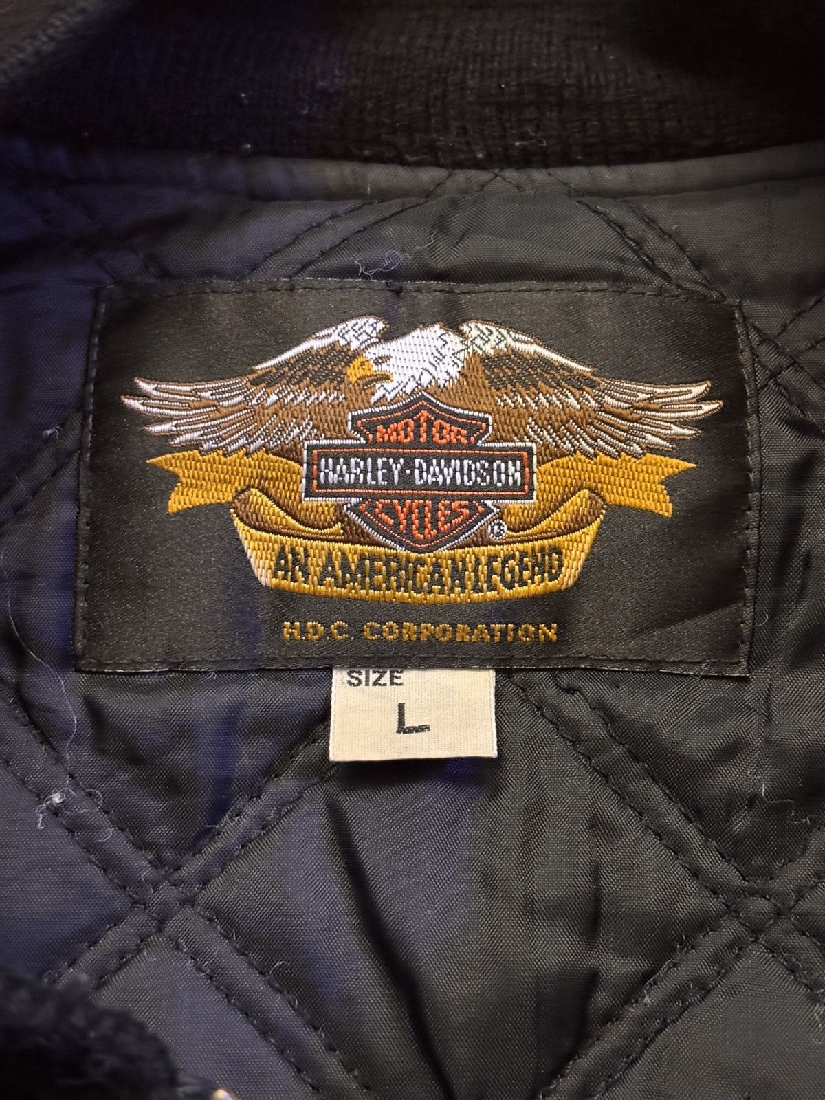 Harley Davidson Harley-Davidson "Chrome Sweet Chrome" Velour Bomber Jacket Size US L / EU 52-54 / 3 - 3 Thumbnail
