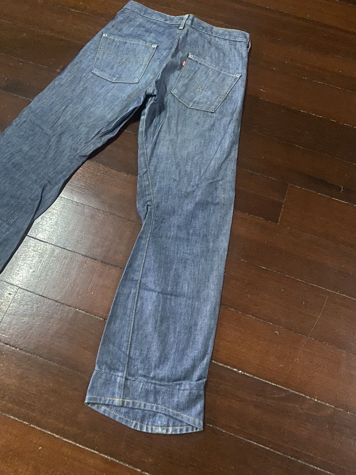 Japanese Brand × Levi's VINTAGE Y2K LEVIS Limited Edition Engineered SILVER Size US 32 / EU 48 - 15 Thumbnail