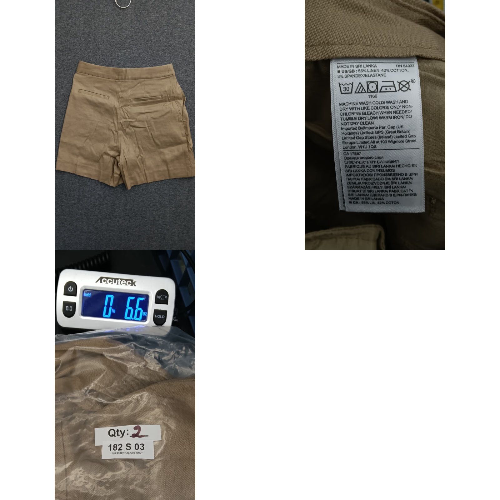 Banana Republic Banana Republic Women's Khaki Chino Shorts 0 Beige Regular Size 25" / US 0 / IT 36 - 8 Thumbnail