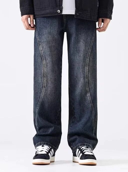 Japanese Brand × Jean Vintage American loose straight oversized washed jeans Size US 32 / EU 48 - 1 Thumbnail