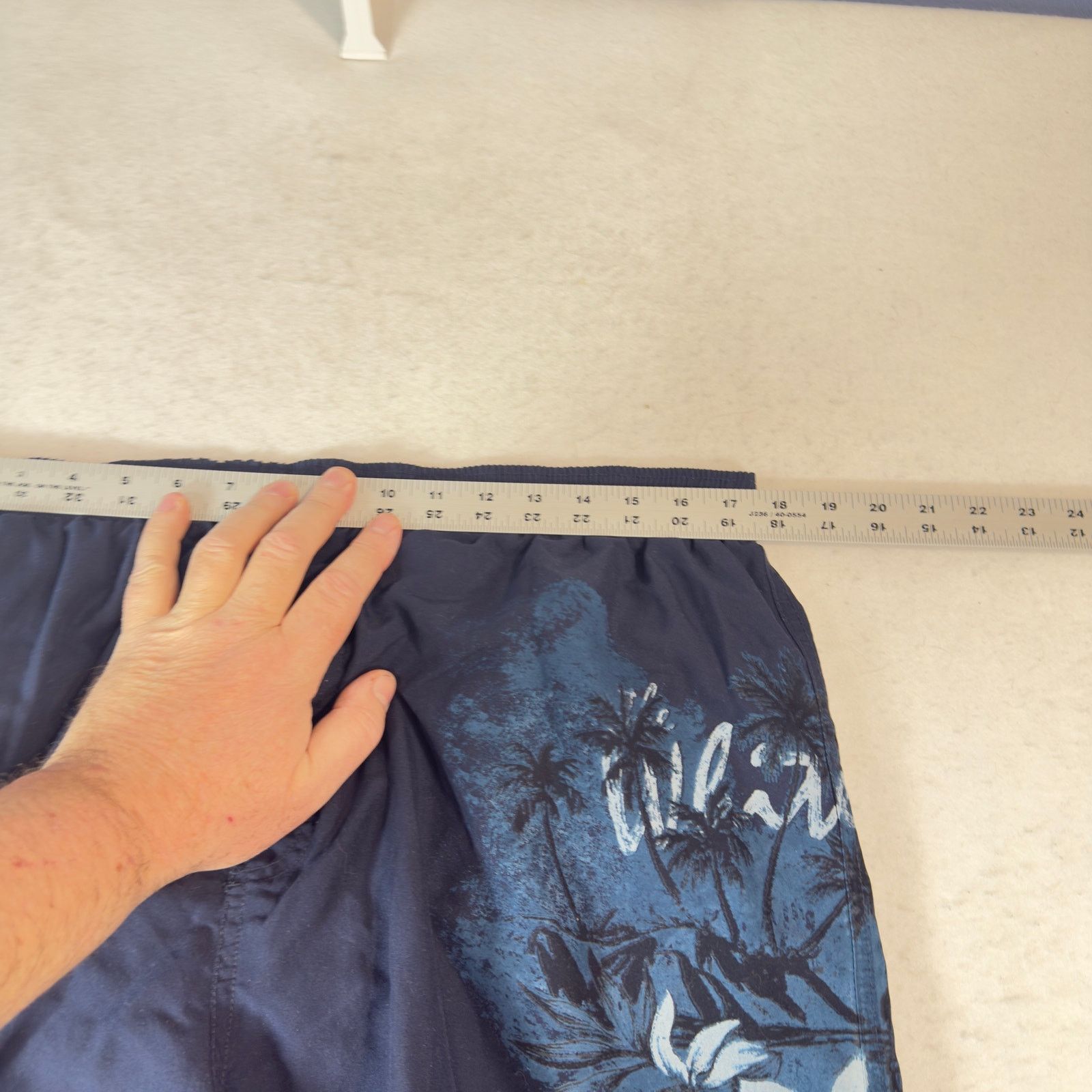 Puritan Puritan Men XL 40/42 Swim Trunk Navy White Sand Resort Print Size US 40 / EU 56 - 12 Thumbnail