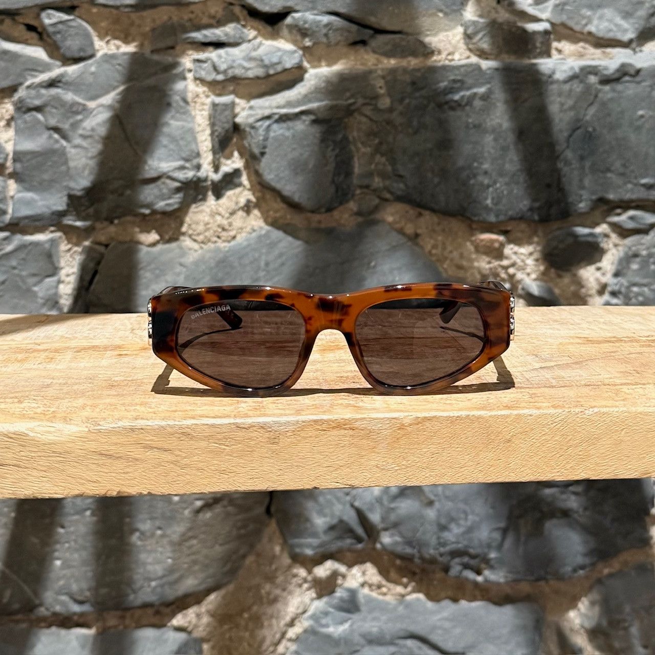 Balenciaga Balenciaga BB0095S Brown Cat Eyes Sunglasses Size ONE SIZE - 2 Thumbnail