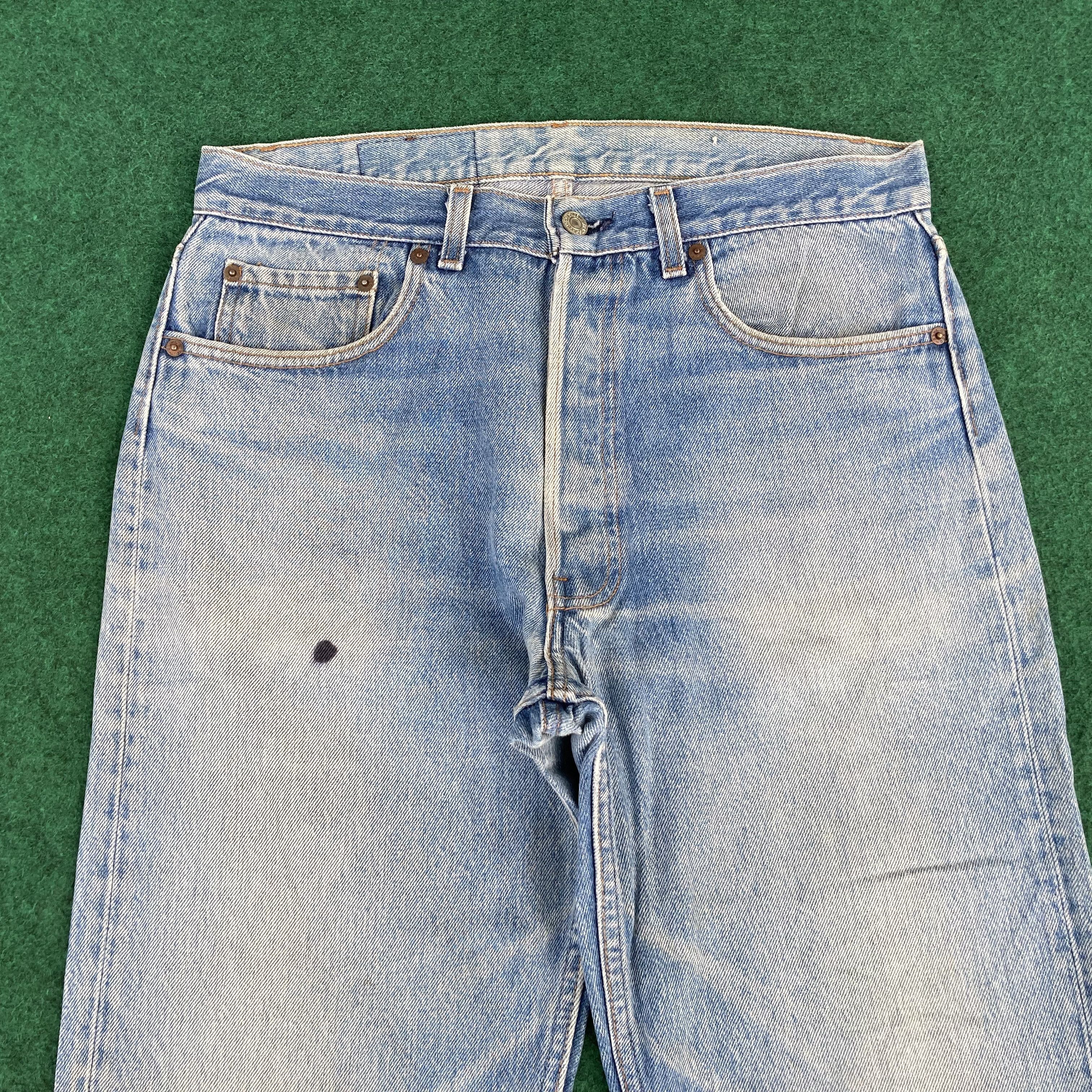 Levi's 32x30 Vintage Levis 501 Faded Ripped Punk Grunge Jeans Size US 32 / EU 48 - 3 Thumbnail