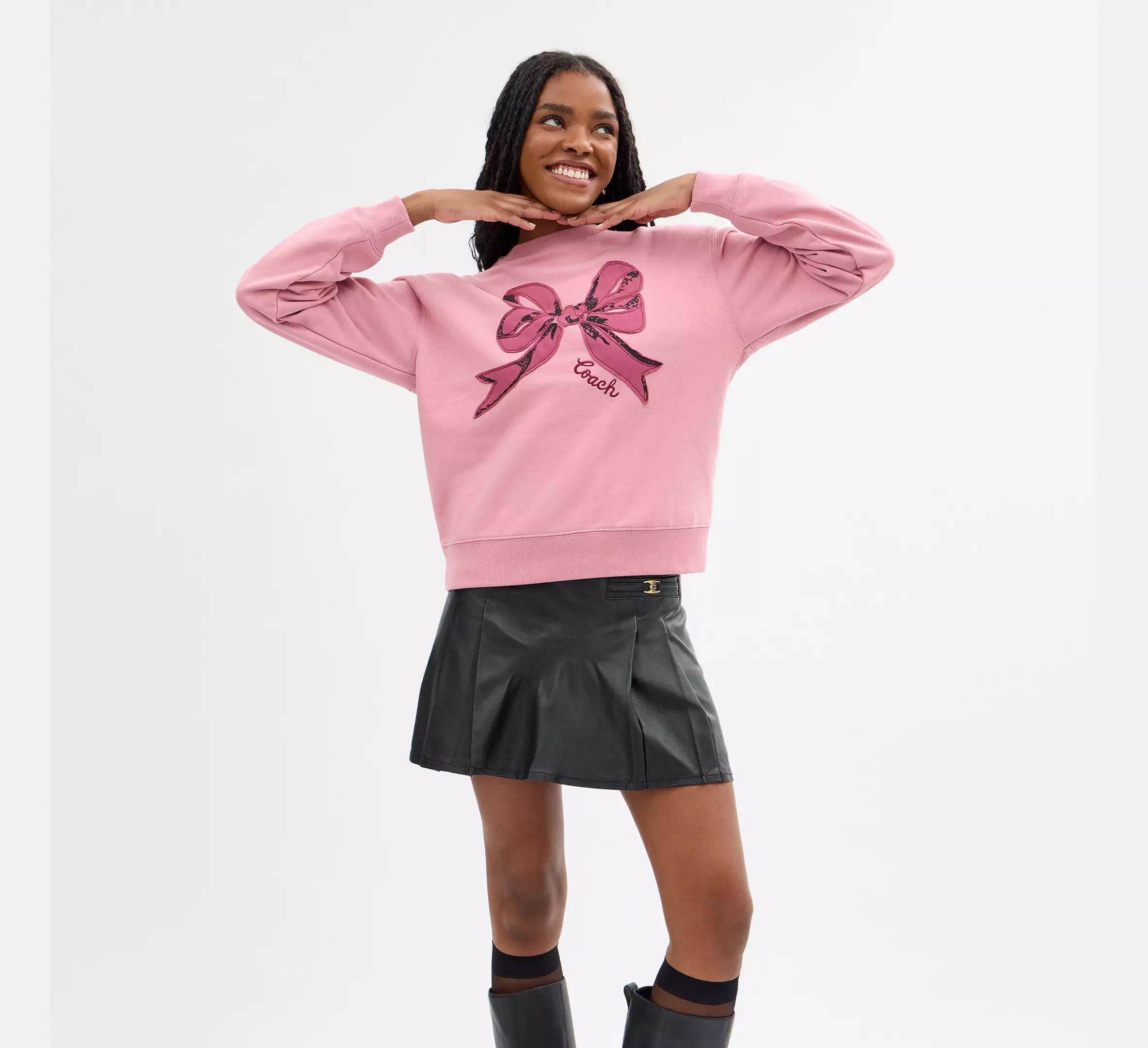 Coach Bow Crewneck Sweatshirt CZ017 Size S / US 4 / IT 40 - 8 Thumbnail