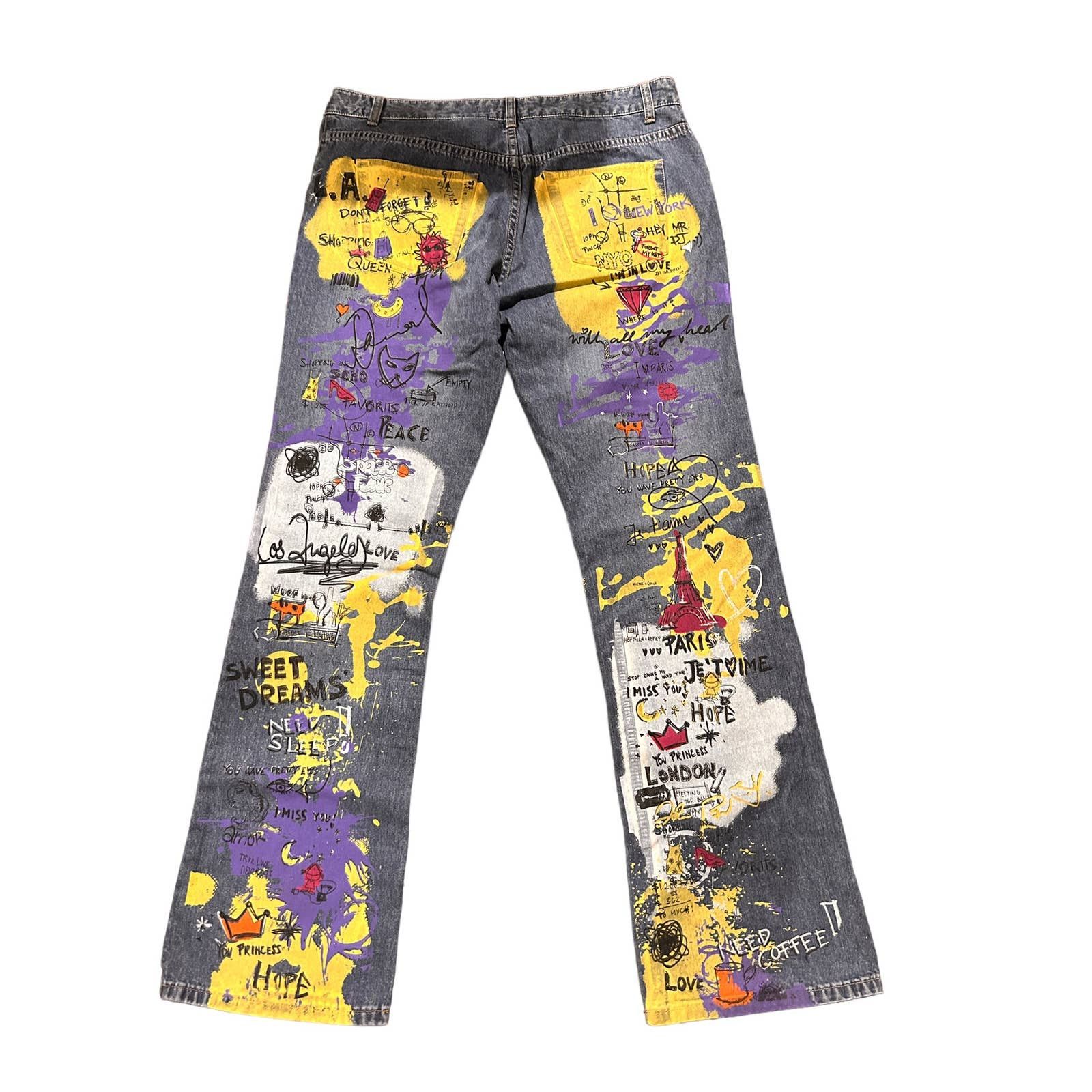 Old Navy Factory Graphic Mid Rise Jeans 12 30W x Inseam 32