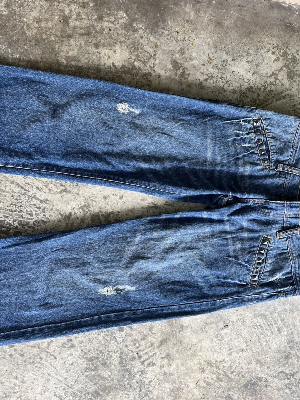 If Six Was Nine × Japanese Brand × Vintage Doublewaist Studded Pocket Nyalus Denim Size US 31 - 5 Thumbnail