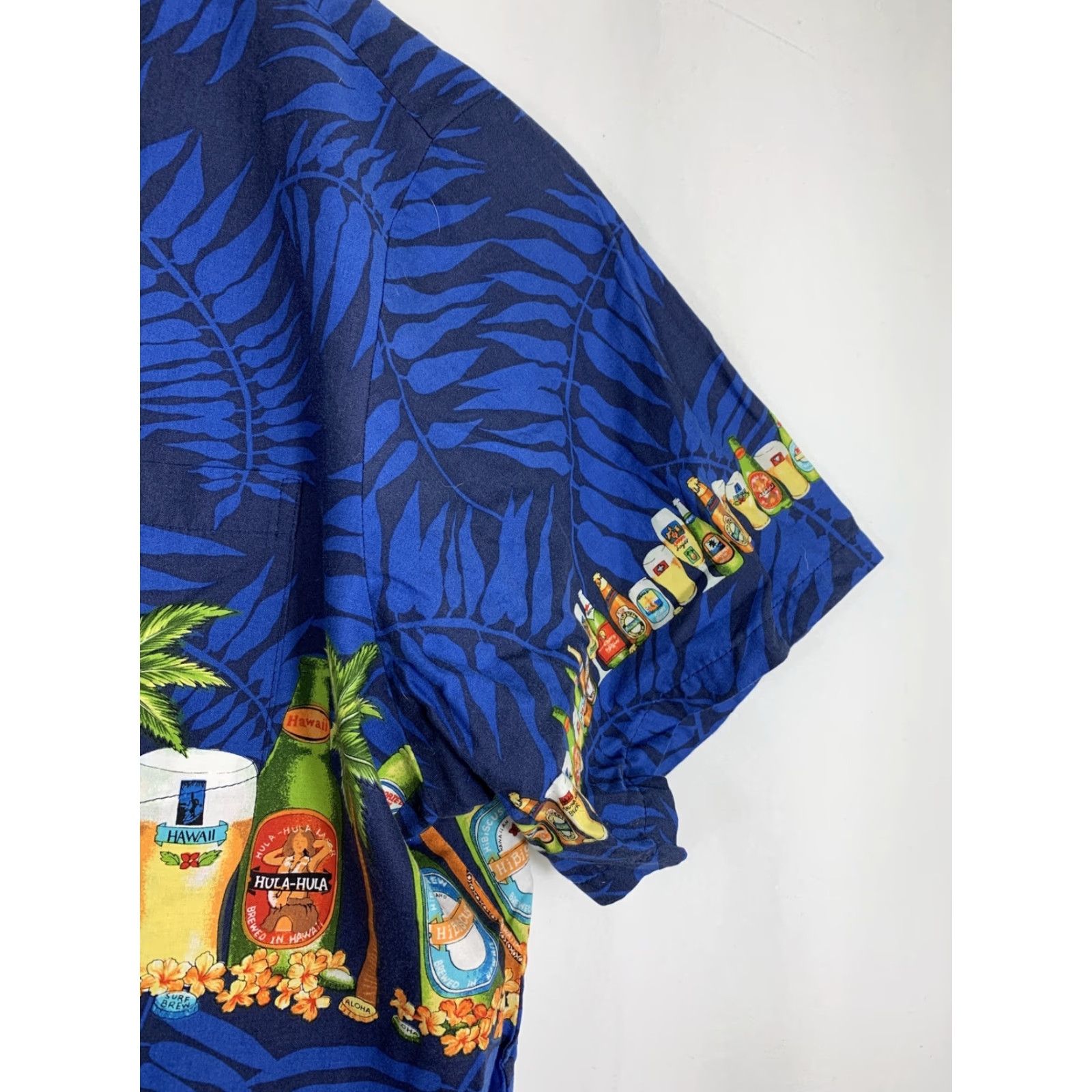 Vintage Kalaheo Mens Button-Up Shirt Blue Beer Cotton Blend 2XL Short Sleeve Hawaiian Shirt Size US XXL / EU 58 / 5 - 4 Thumbnail