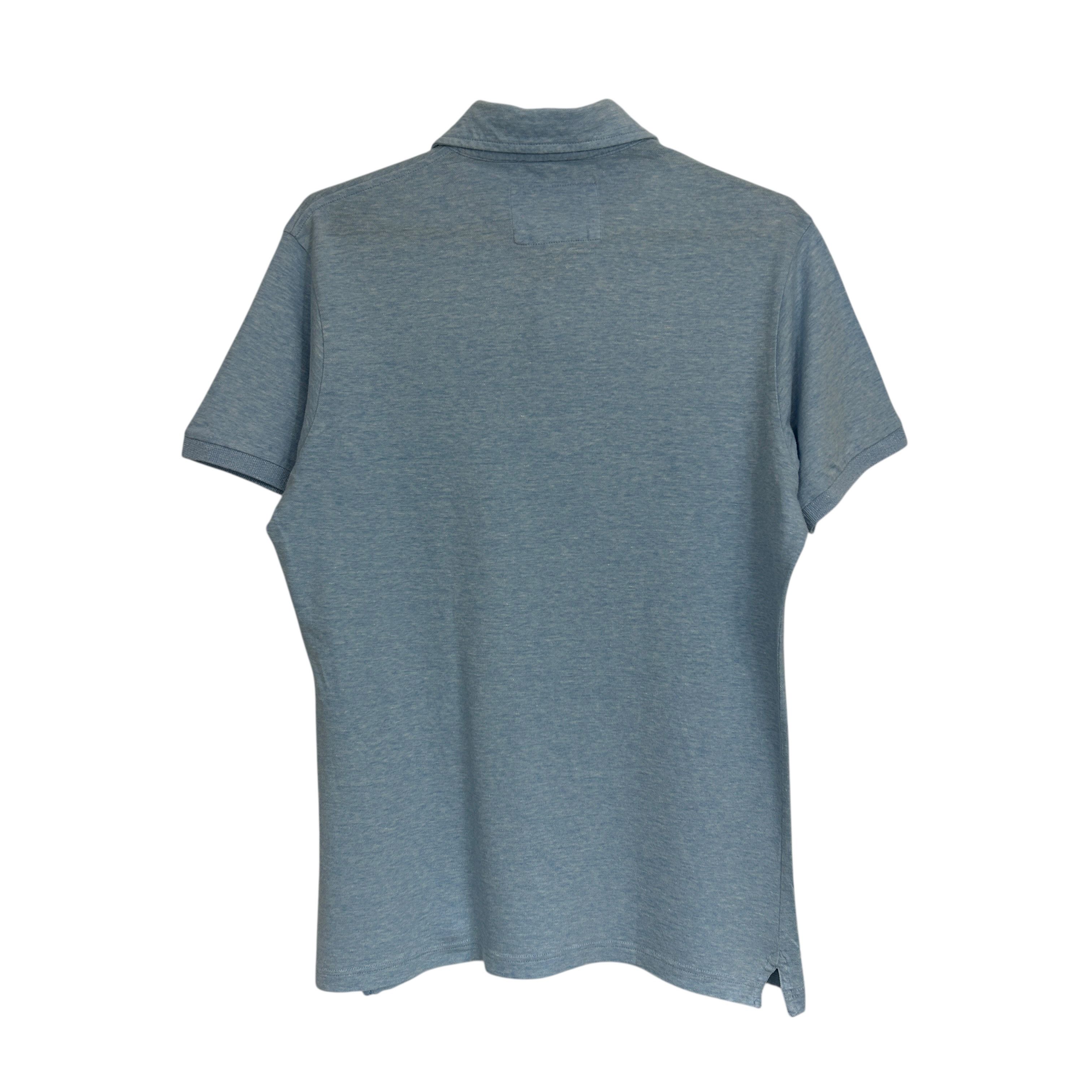 Boggi Boggi Milano Regular Light Blue Short Sleeve Polo Shirt M Size US M / EU 48-50 / 2 - 2 Thumbnail