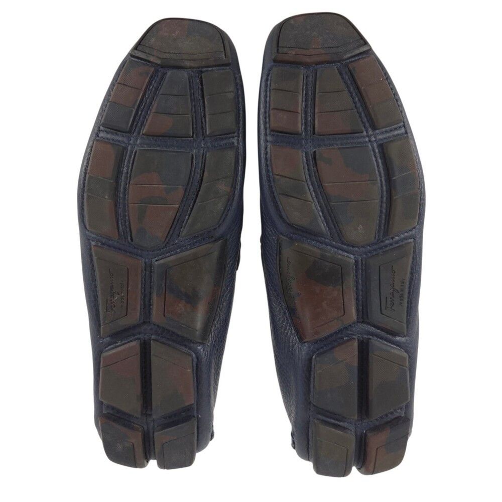 Salvatore Ferragamo Ferragamo Front 4 Driving Loafer US 7 D EU 40 Mens Navy Peb Size US 7 / EU 40 - 8 Thumbnail