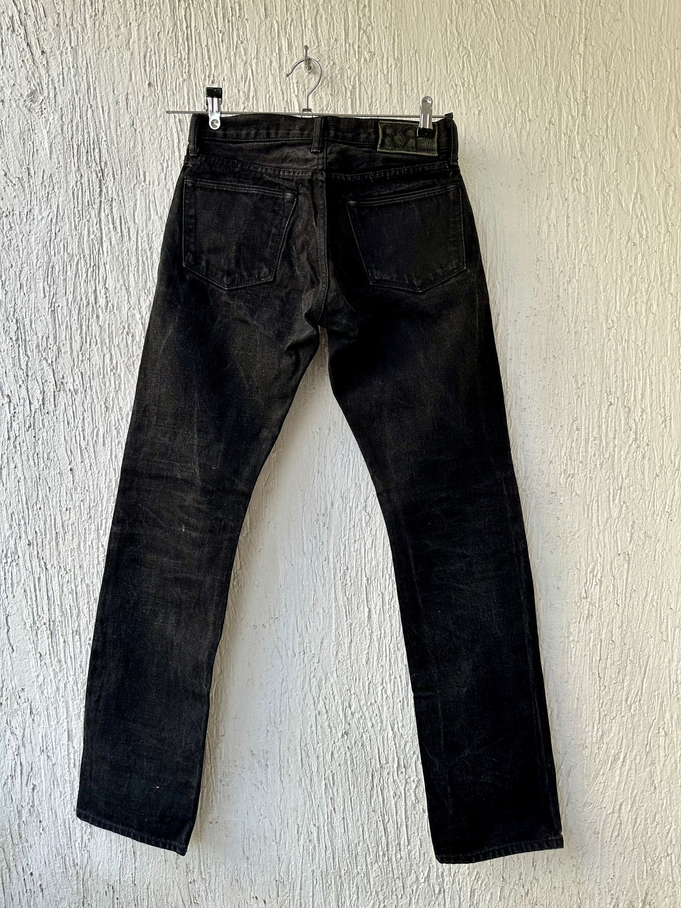 RRL Ralph Lauren black slim fit selvedge jeans Size US 30 / EU 46 - 3 Thumbnail