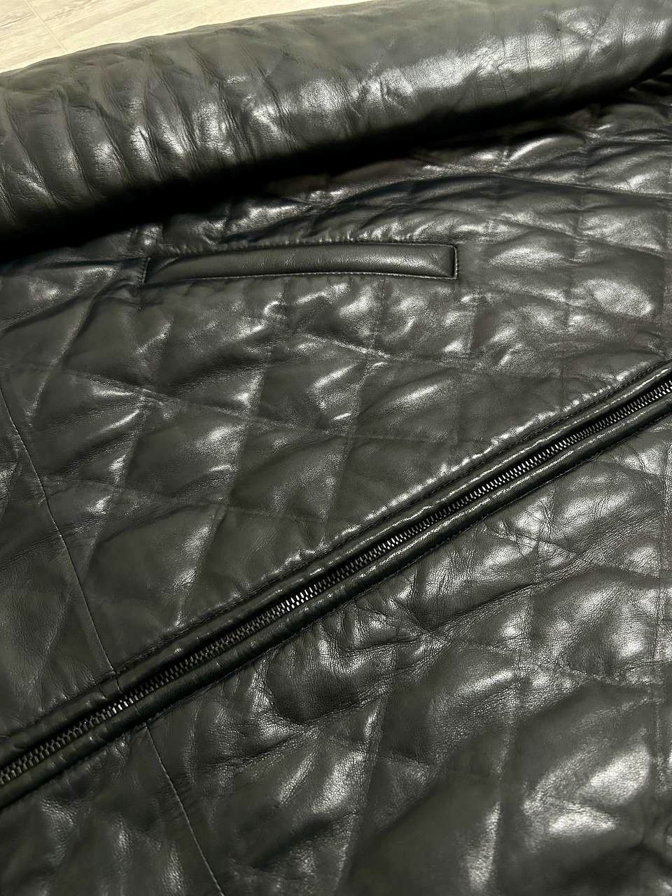 Prada Prada Mainline Luxurious Dark Ink Nappa Lamb Quilted Jacket Size US M / EU 48-50 / 2 - 10 Thumbnail