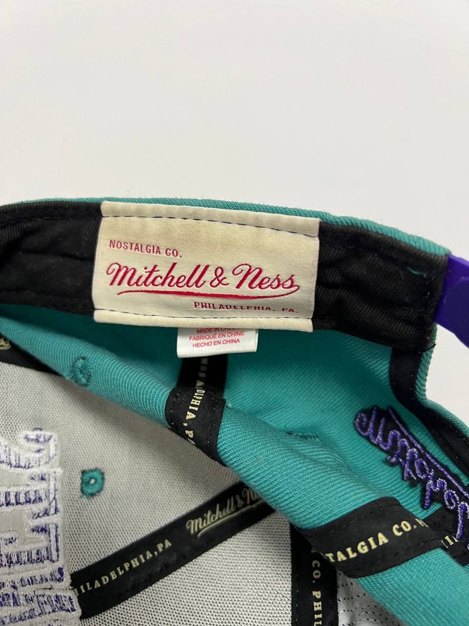 Mitchell & Ness × Vintage Vintage Charlotte Hornets Hat Snapback Mitchell Ness Cap Size ONE SIZE - 10 Thumbnail