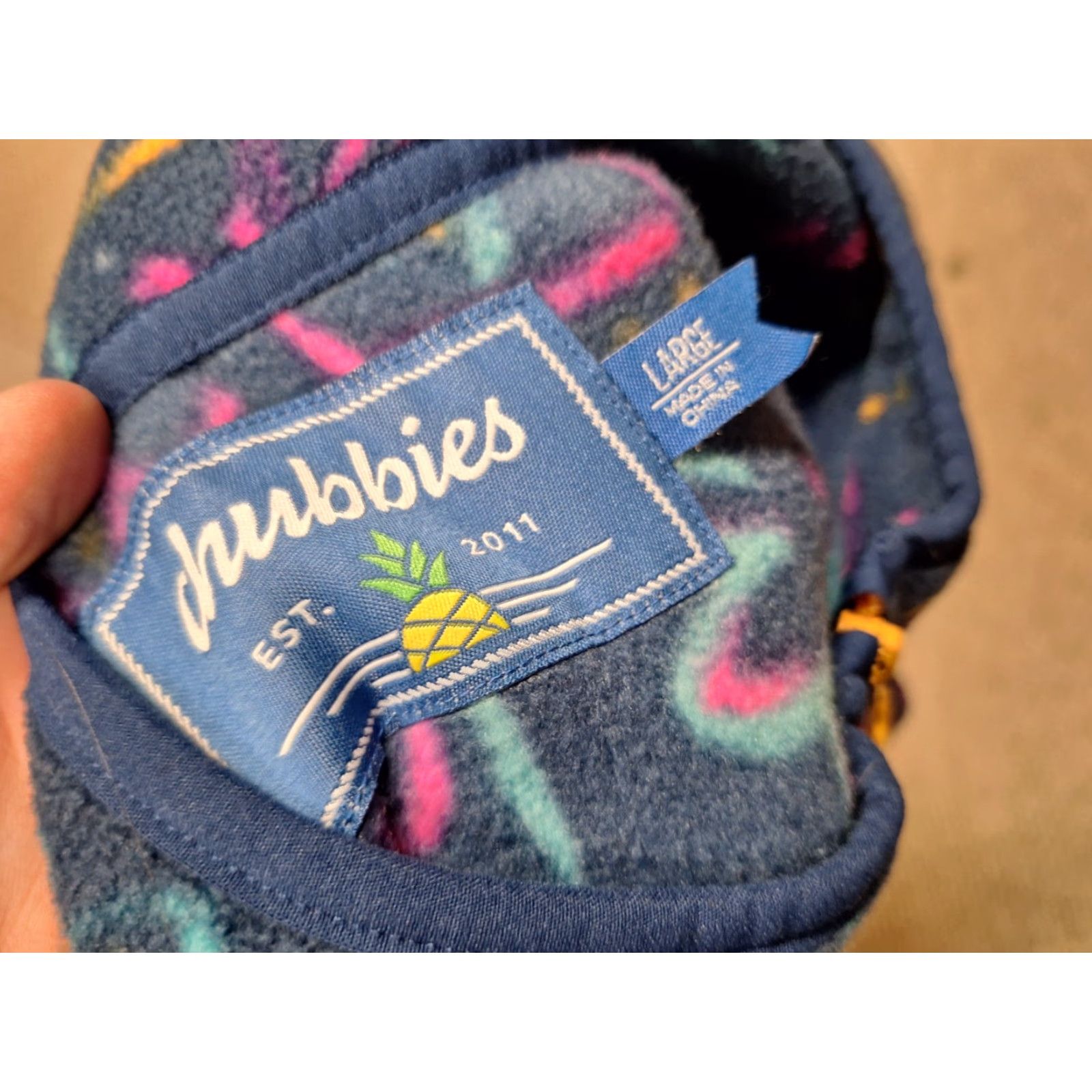 Chubbies Chubbies Sweatshirt L Multicolor Neon Aztec Fleece 1/4 Zip Retro Pullover Unisex Adults Size L Size US L / EU 52-54 / 3 - 2 Thumbnail