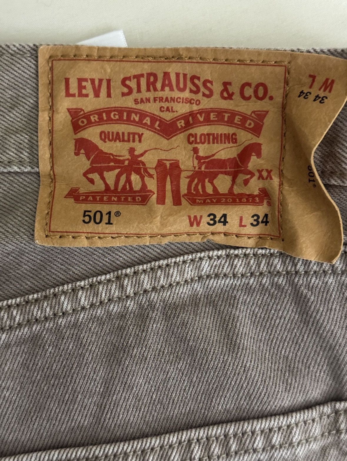 Levi's New Levis 501 Jeans Size US 34 / EU 50 - 4 Thumbnail