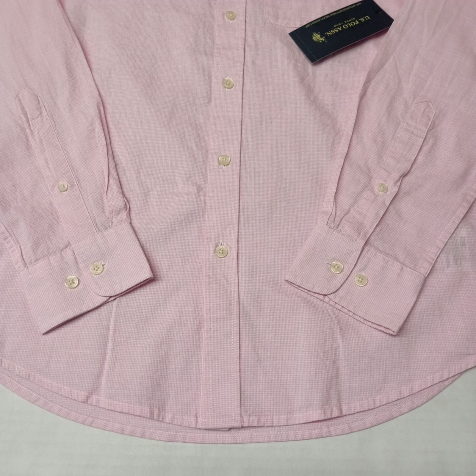 U.S. Polo Assn. U.S. Polo Assn. Button Down Woven Shirt Men's S Pink Checker Size US S / EU 44-46 / 1 - 2 Thumbnail