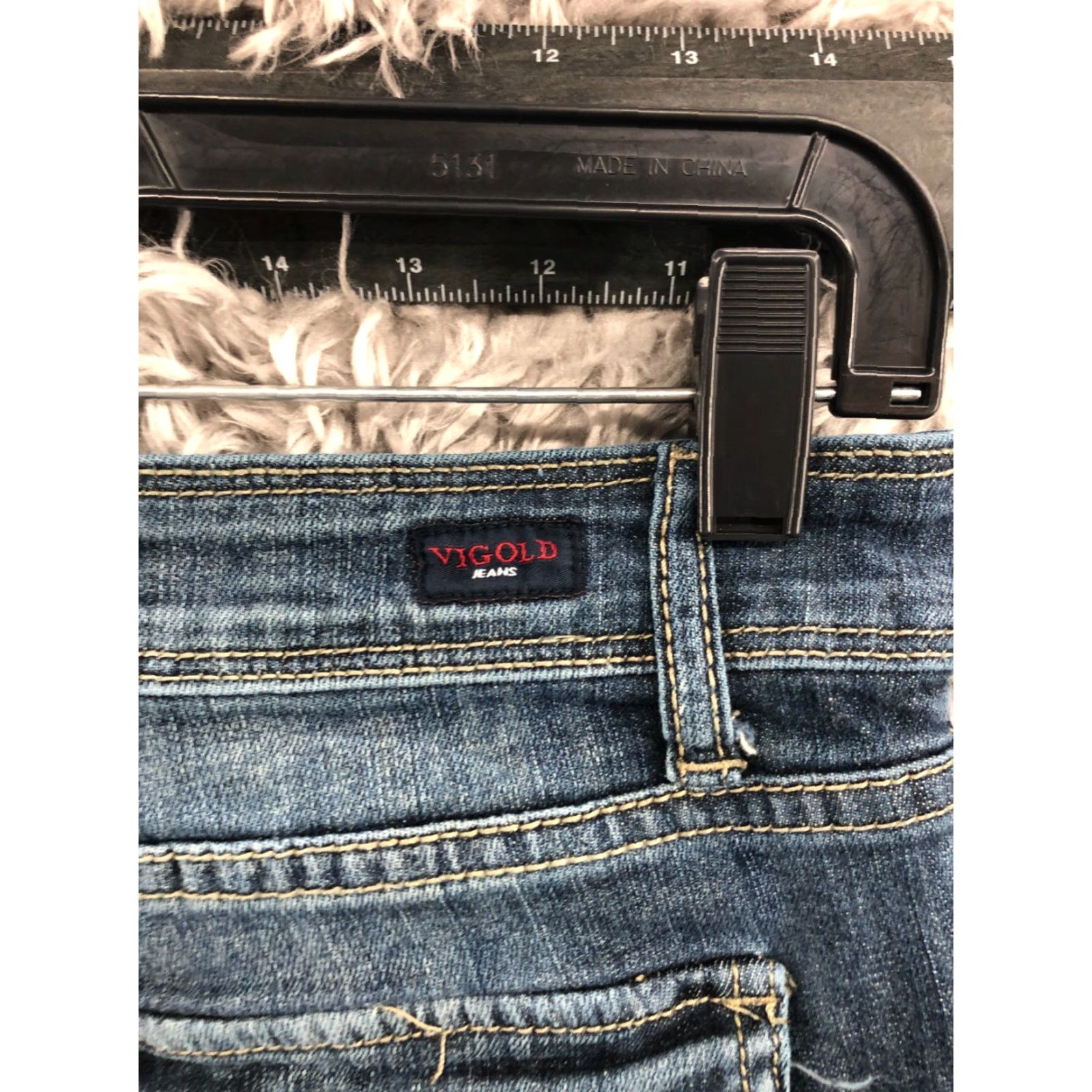 Vintage Vigold Jeans Skinny Size 9 Junior Womens Medium Wash Blue Casual Regular Fit Mens Womens Girls Size 30" / US 8 / IT 44 - 6 Thumbnail