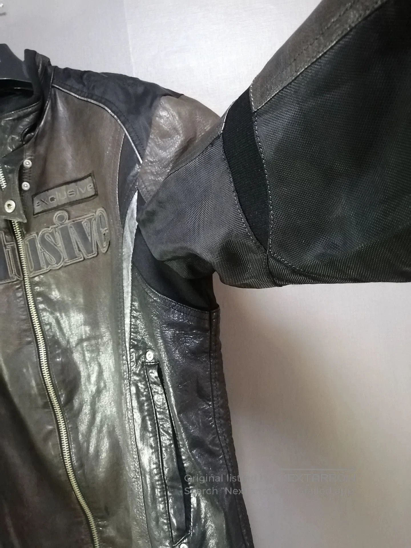 EX INFINITAS EXR Leather Motorcycle Racing Jacket. Size US XXL / EU 58 / 5 - 4 Thumbnail