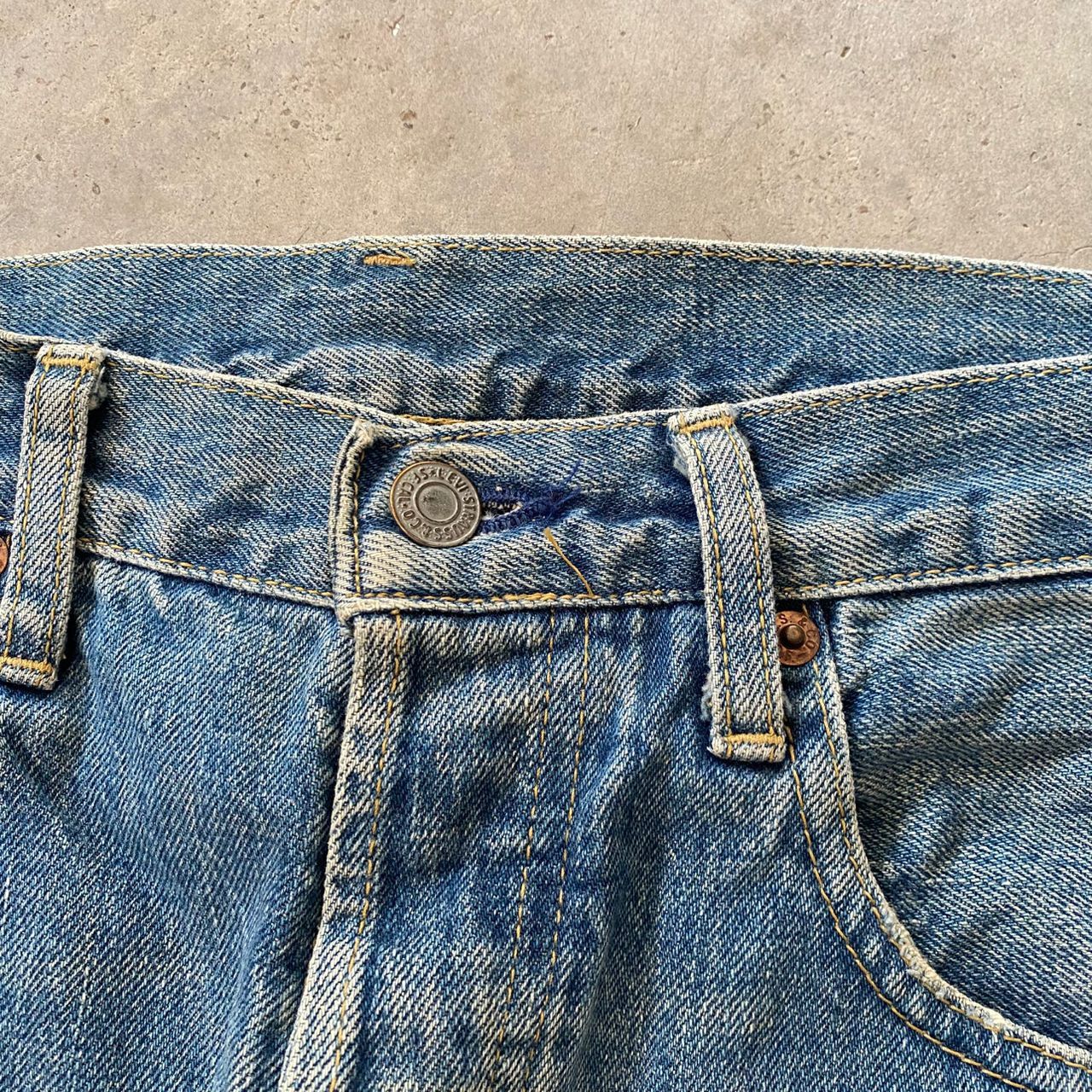 Levi's Vintage Levis 503B XX Big E Selvegde Redline Denim Size US 32 / EU 48 - 14 Thumbnail