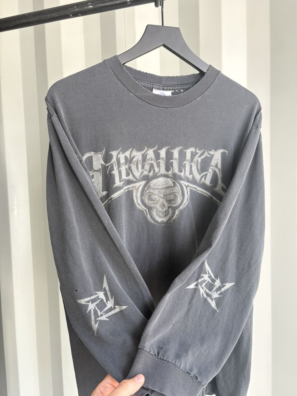 Band Tees Thrashed Metallica Sun Faded Distressed ERD GRUNGE WCC Size US L / EU 52-54 / 3 - 2 Thumbnail