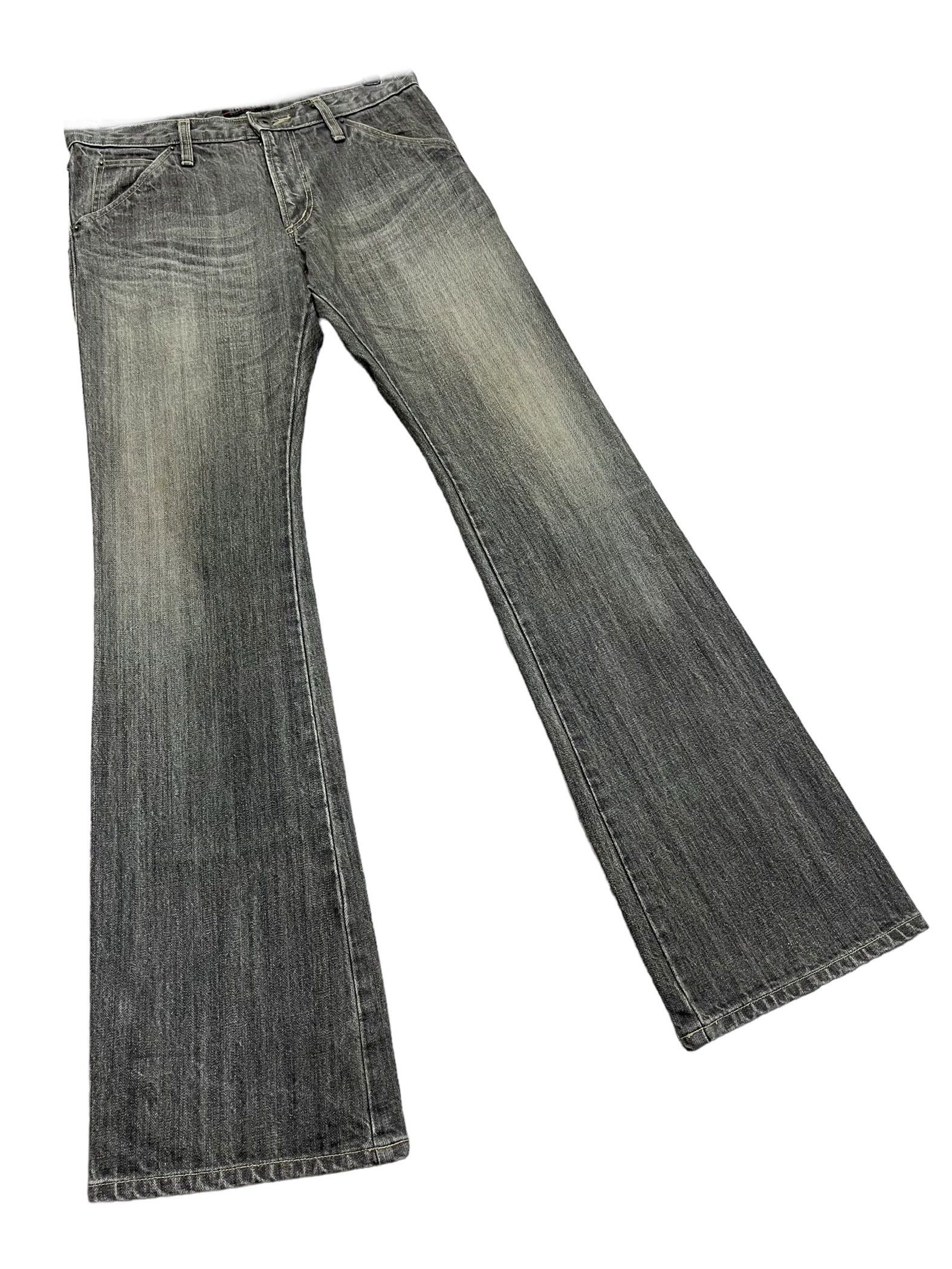 Morgan Homme 🔥90’s MORGAN HOMME Mudwash Black Slim Flare LGB Style Size US 29 - 3 Thumbnail