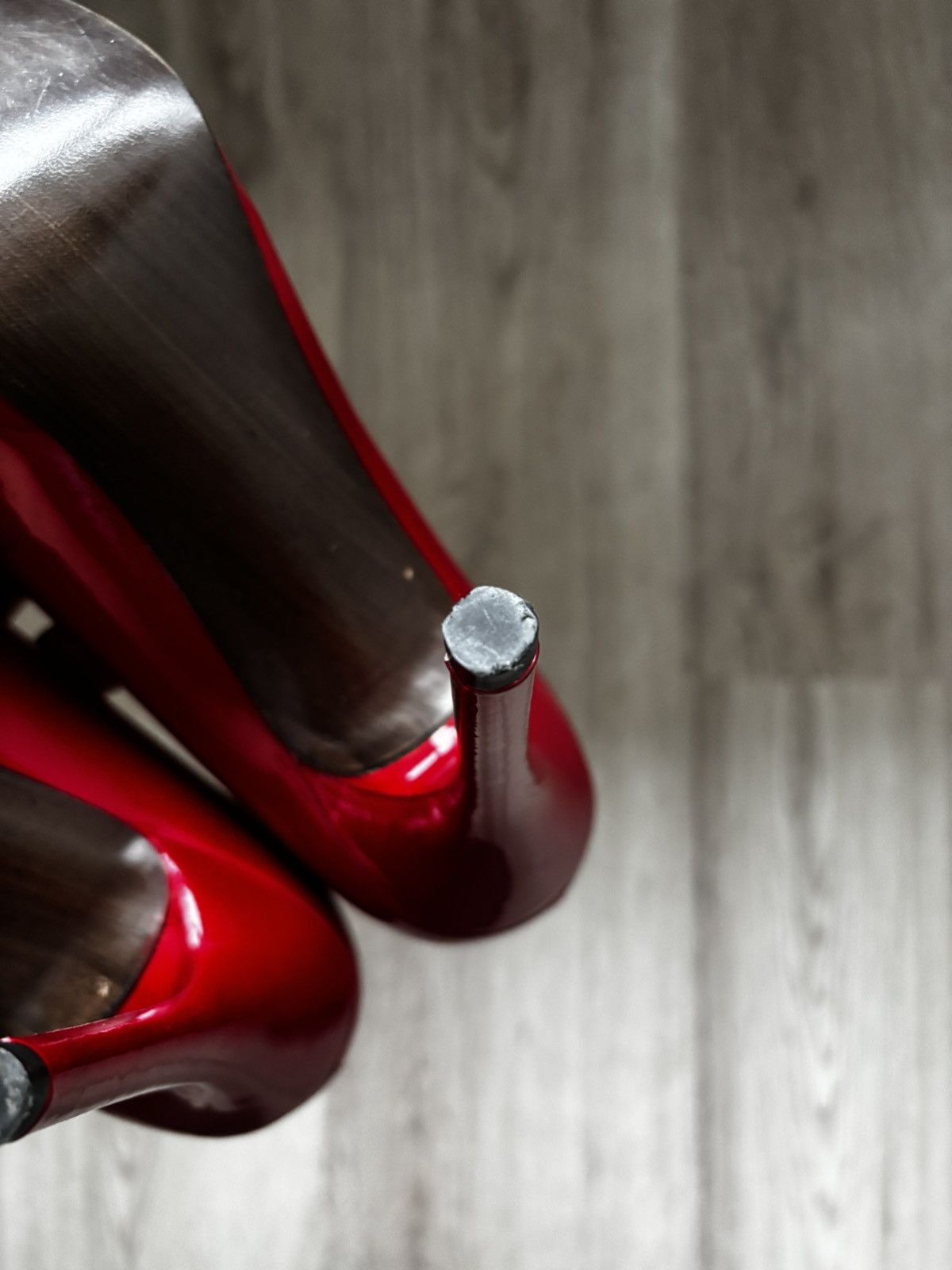 Stuart Weitzman Stuart Weitzman Red Patent Leather Platform Heels Minor Flaw Size US 9 / IT 39 - 10 Thumbnail