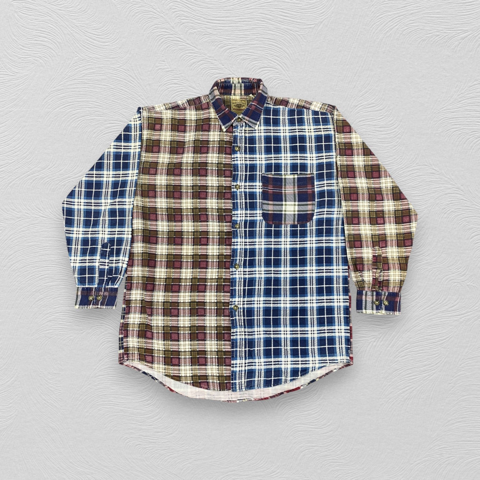 Japanese Brand Vintage Japanese Brand Downings Flannel Button Up- J483 Size US L / EU 52-54 / 3 - 1 Thumbnail