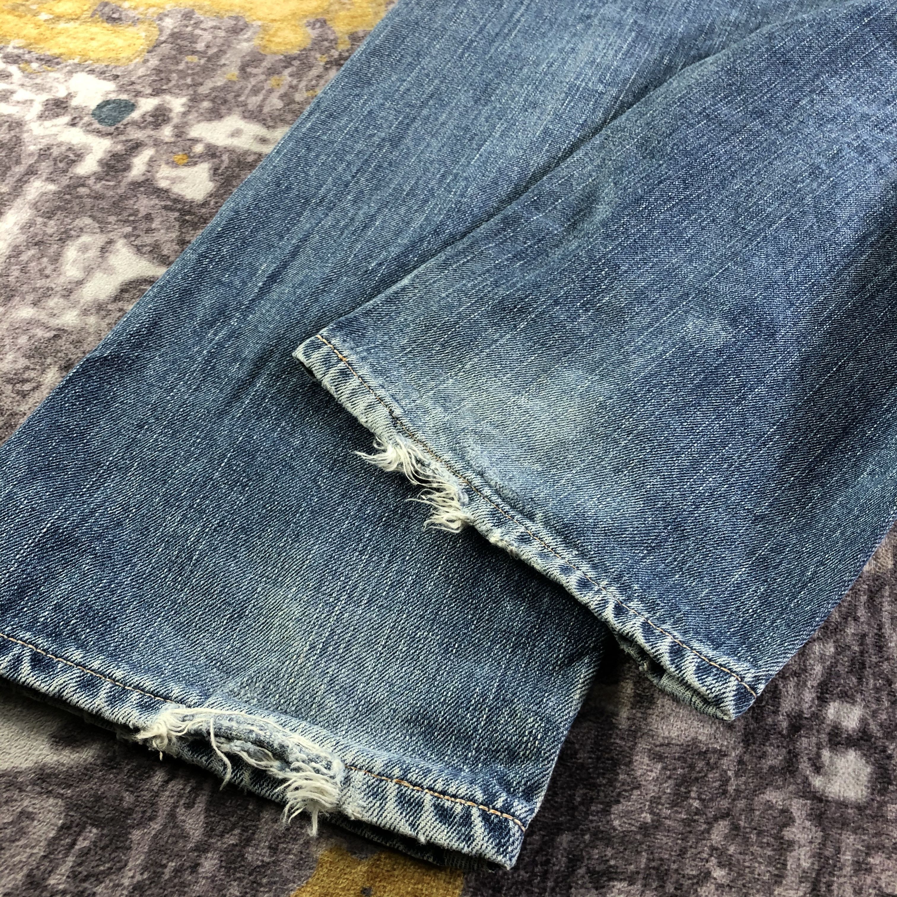 Edwin Vintage Blue Wash Edwin 505 Selvedge Jeans-JM3655 Size US 33 - 4 Thumbnail
