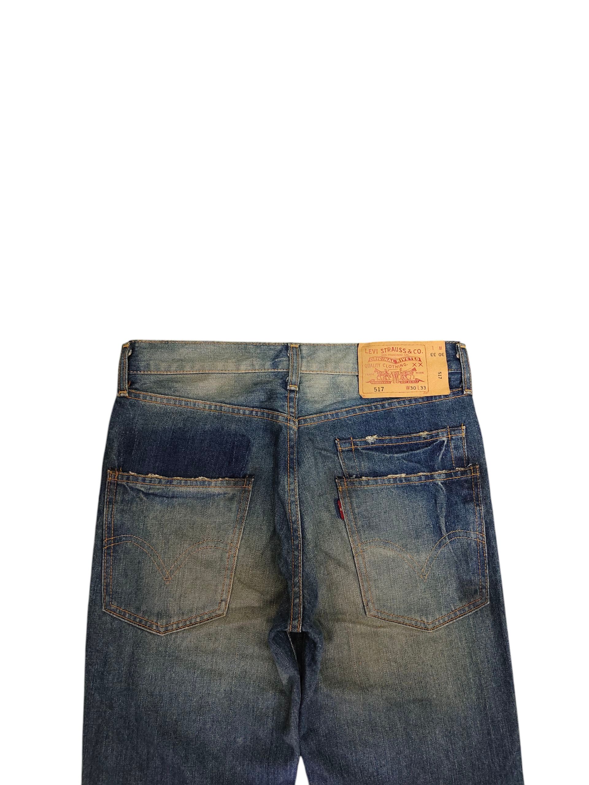 Kapital Vintage Levis 517 Clawmark Distress Rusty Flare Denim Jeans Size US 30 / EU 46 - 9 Thumbnail