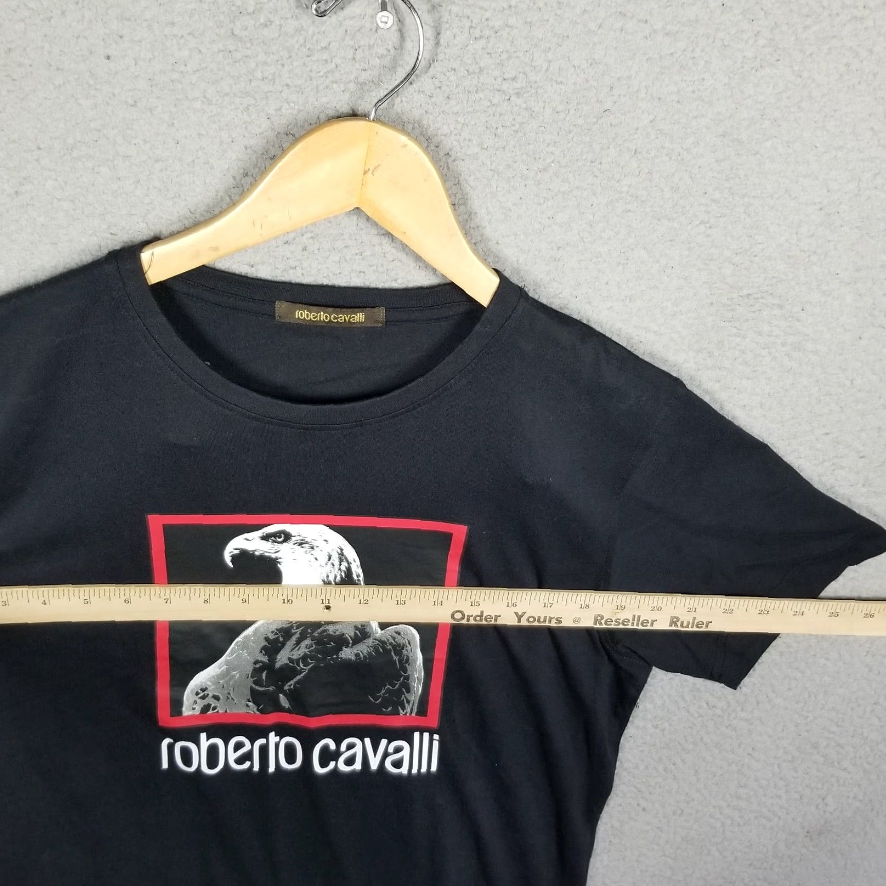 Roberto Cavalli VINTAGE Roberto Cavalli T-Shirt Shirt Adult Large Black Eagle Graphic Crew Neck 100% Cotton Mens Size US L / EU 52-54 / 3 - 6 Thumbnail