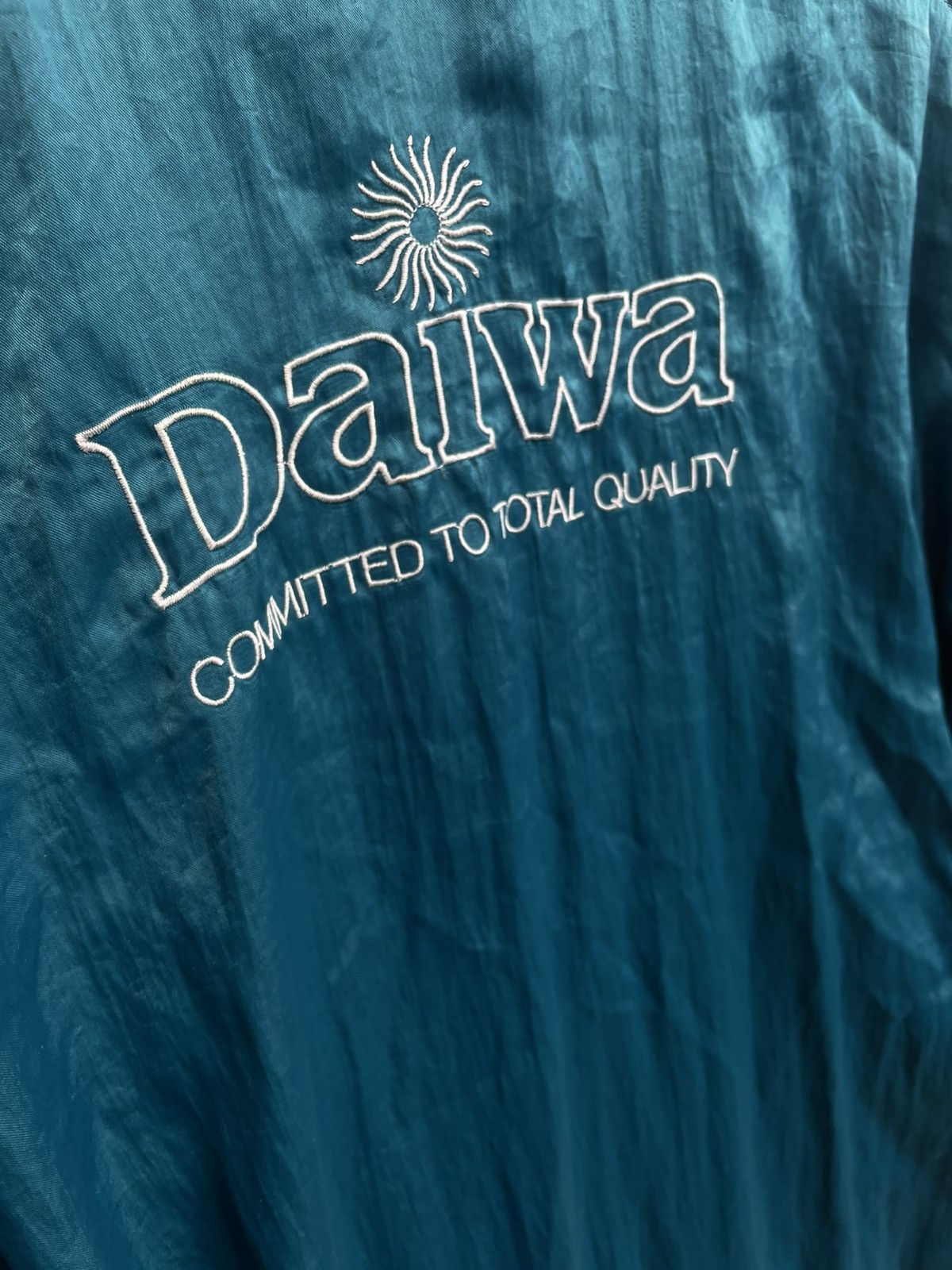 DAIWA × Vintage Vintage Daiwa Satin Style Windbreaker Jacket Size US XL / EU 56 / 4 - 6 Thumbnail