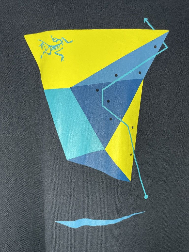 Arc'teryx ARCTERYX Geo Sport Climbing Blue Cotton T-Shirt Tee Size US XL / EU 56 / 4 - 2 Thumbnail